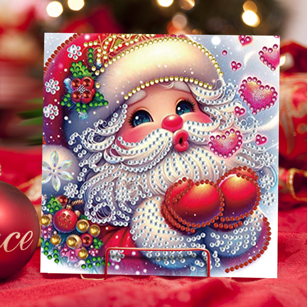 6Pcs DIY Diamond Painting Greeting Card - Christmas