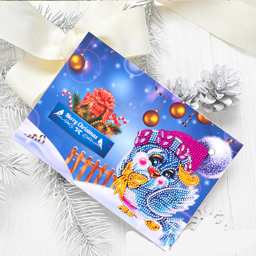 (Limited Stock)8pcs DIY Diamond Painting Greeting Card - Christmas
