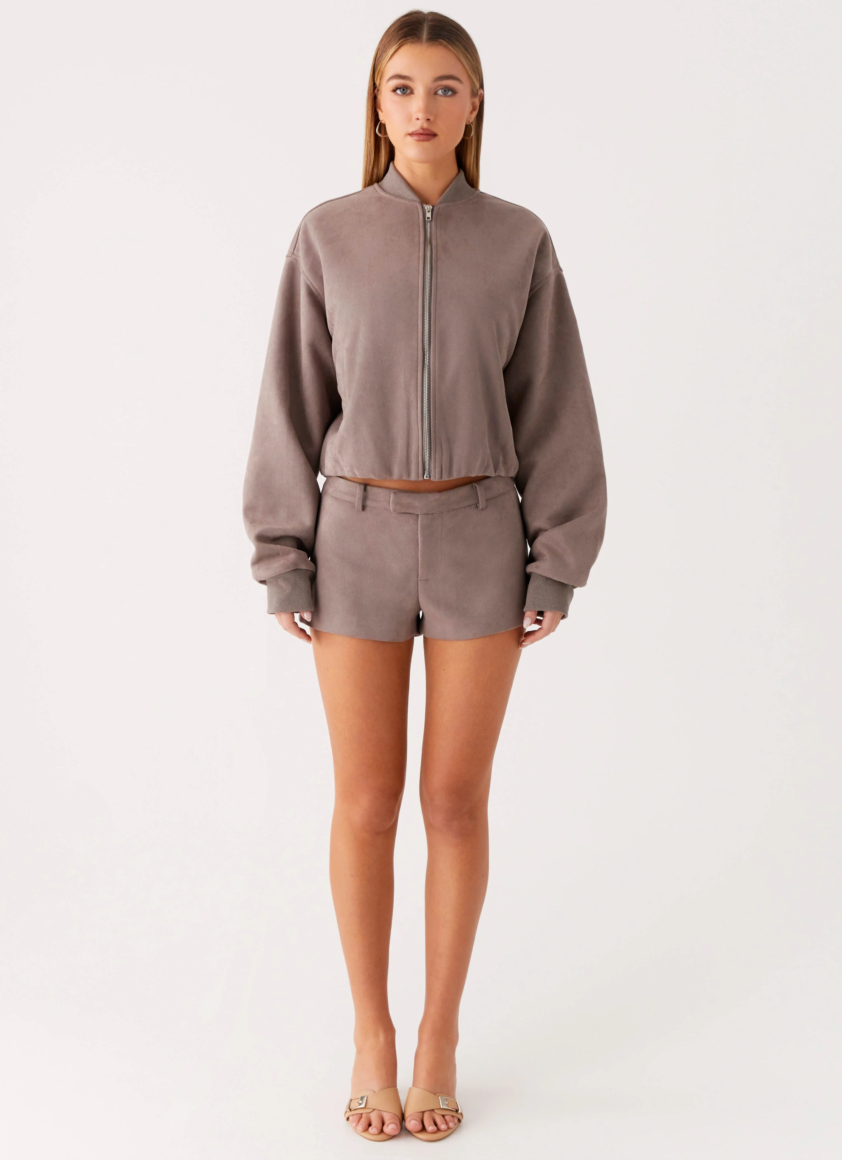 Thats Chill Mini Shorts - Grey