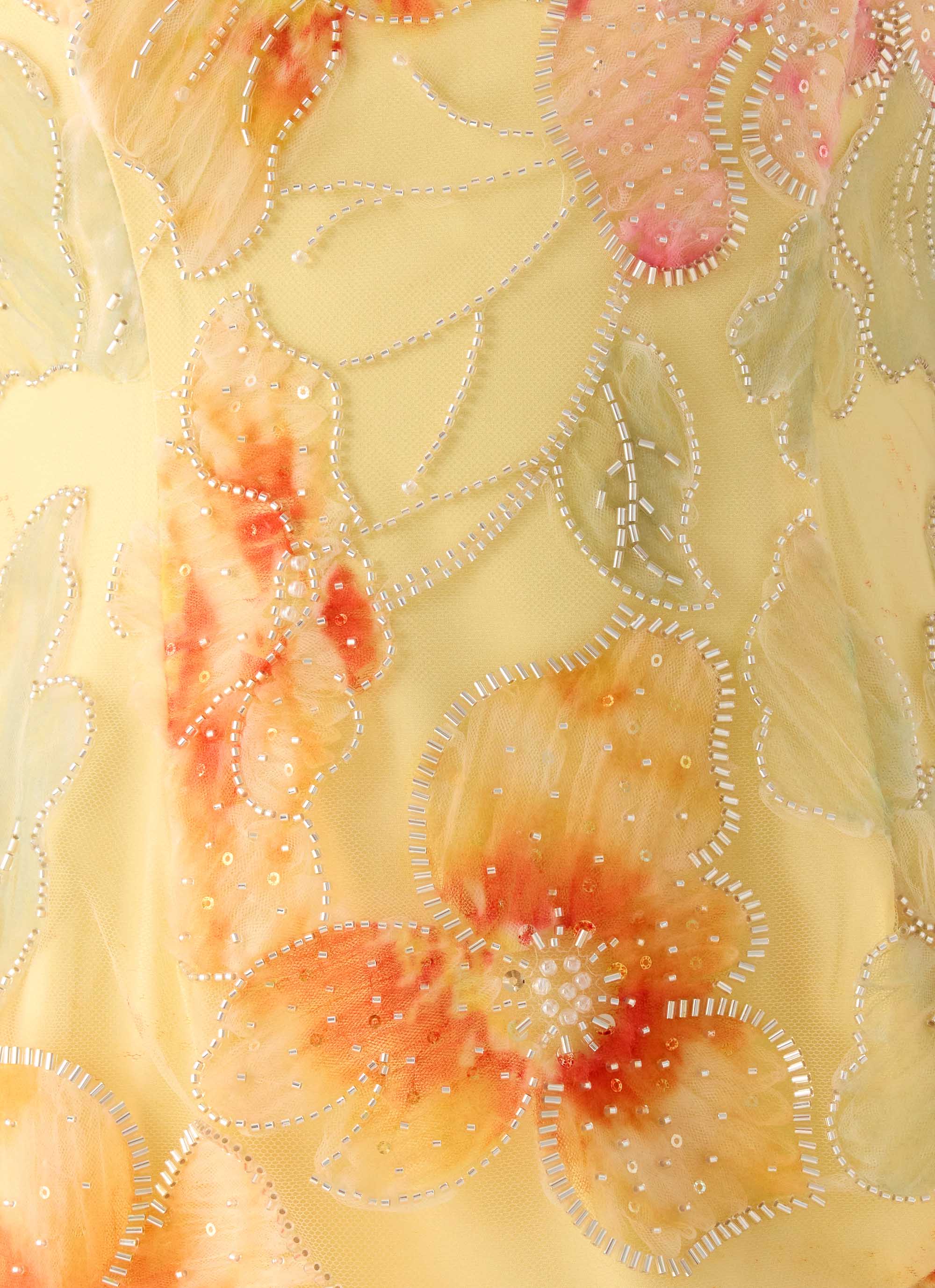 Bliss Beaded Mini Skirt - Floral Beaded