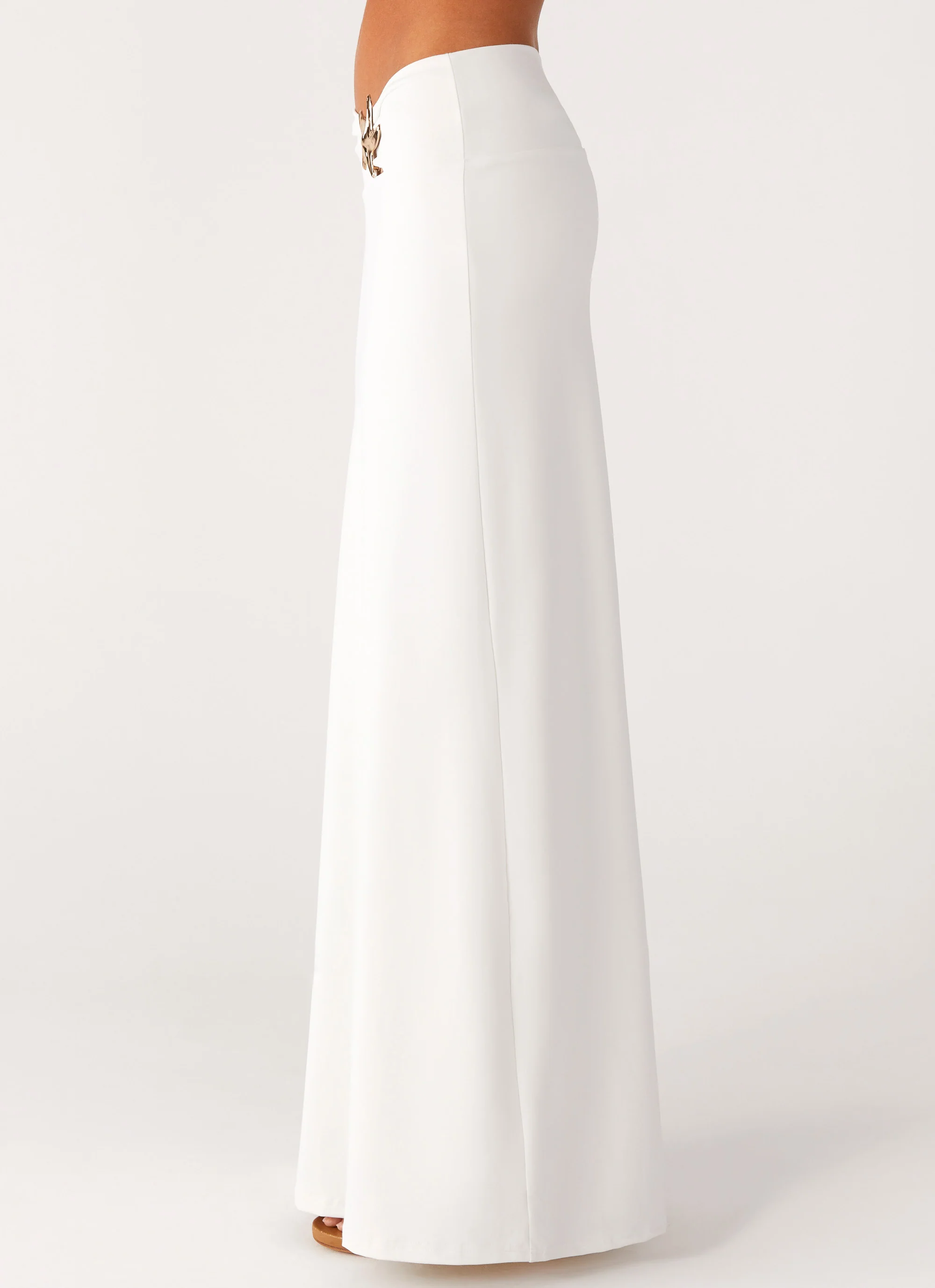 Shoreline Glow Maxi Skirt - Off White
