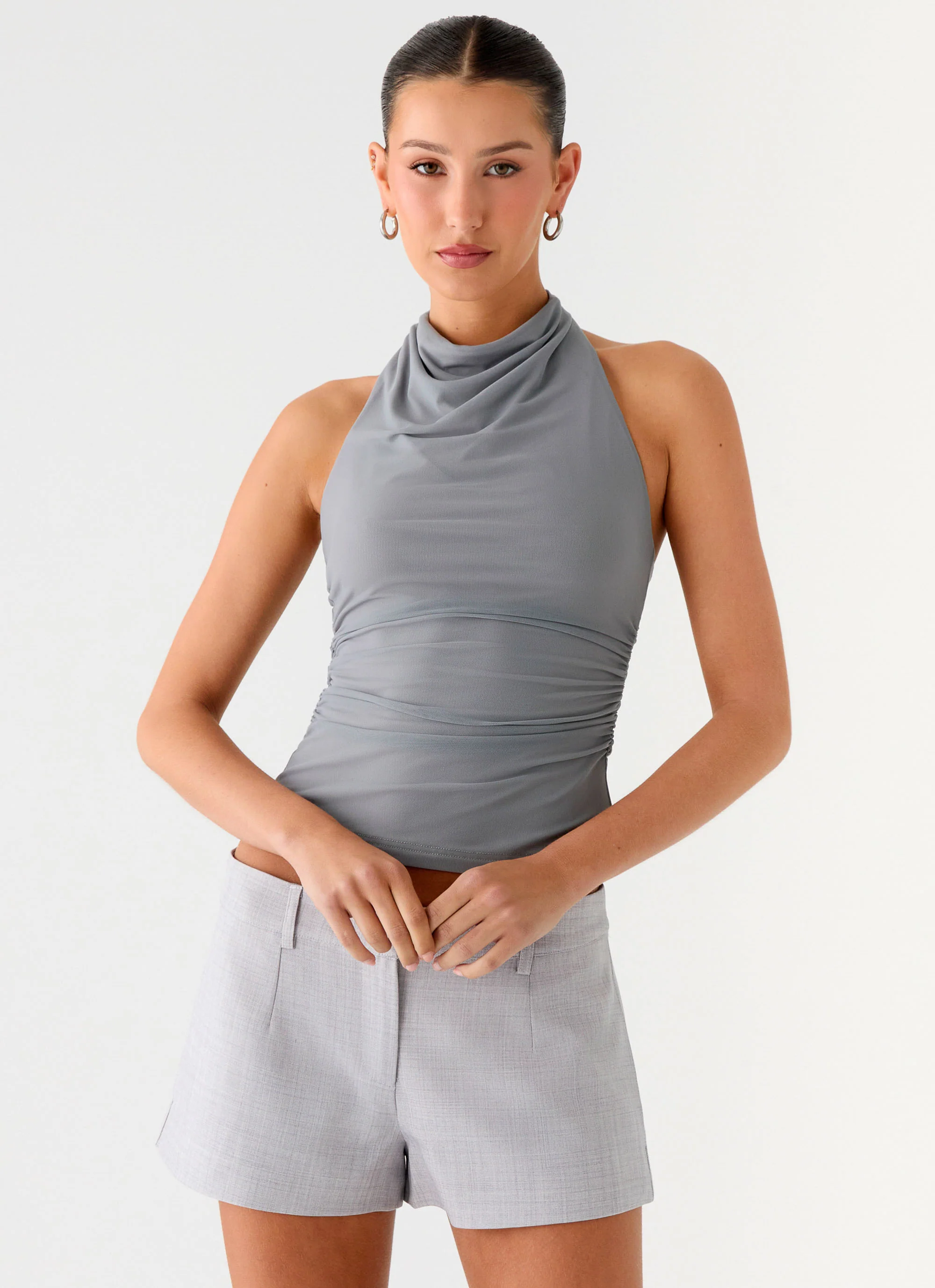 Oslo Mini Shorts - Grey