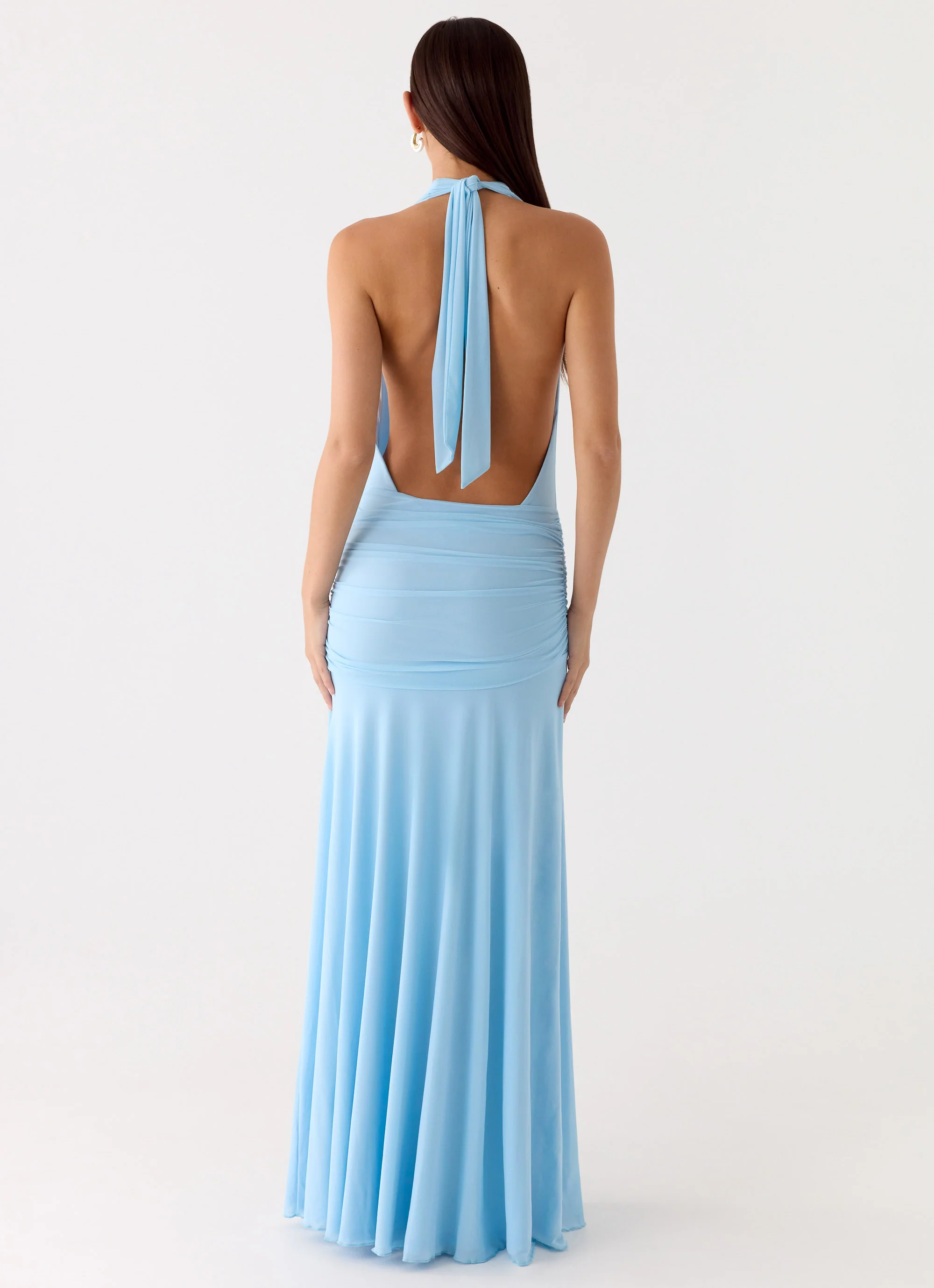 Sorrento Sunsets Maxi Dress - Ice Blue