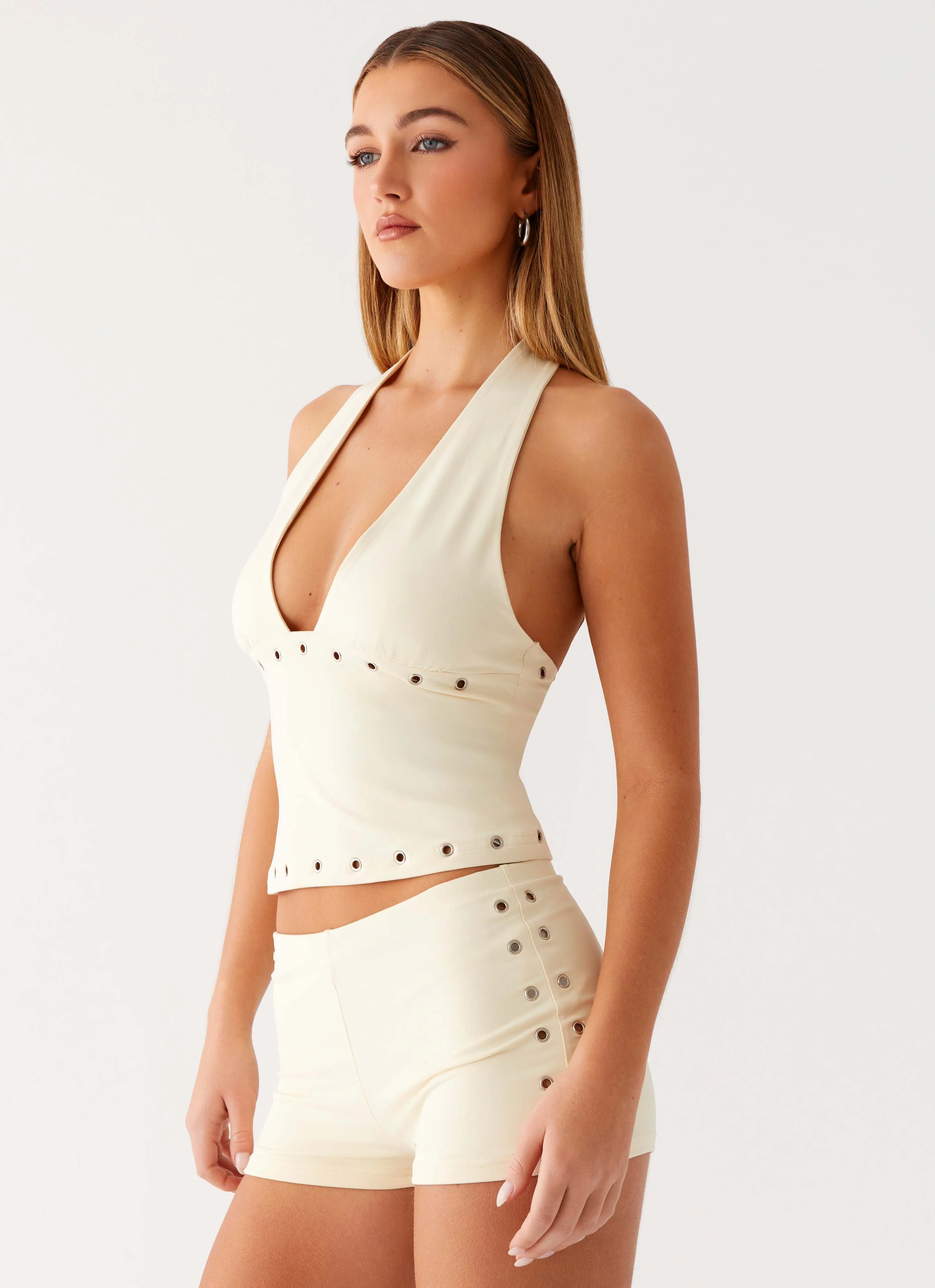 Roxy Mini Shorts - Muted Yellow