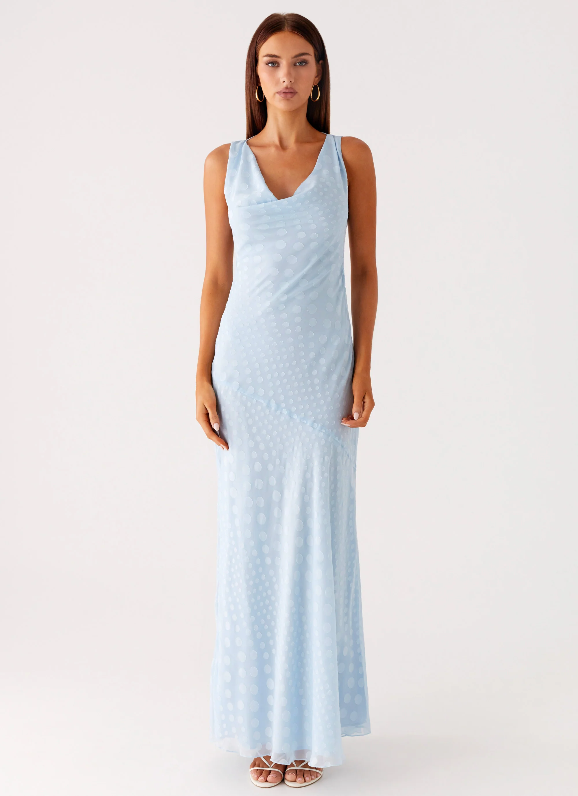 Sundance Chiffon Maxi Dress - Blue