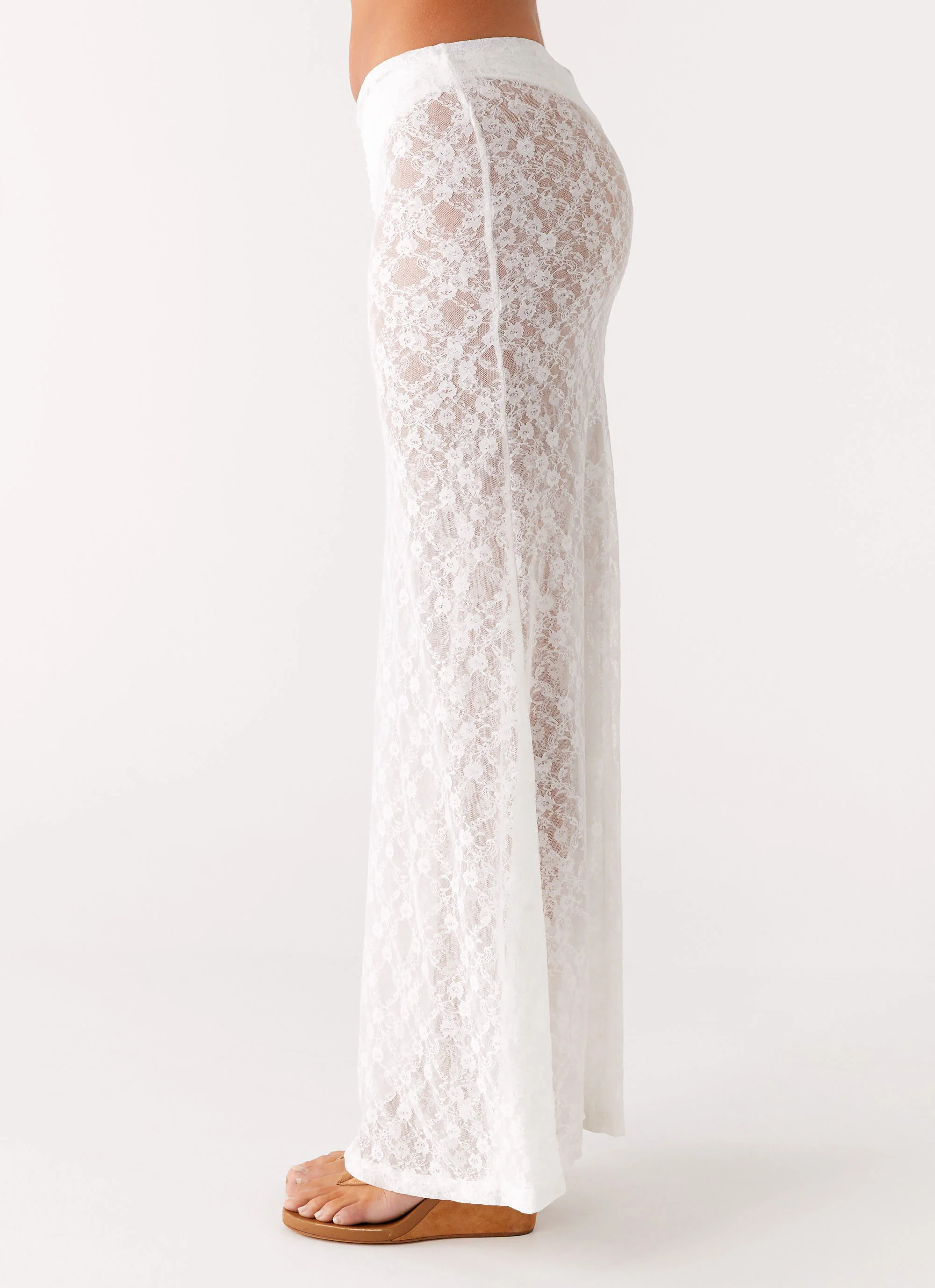 Jaz Lace Maxi Skirt - White