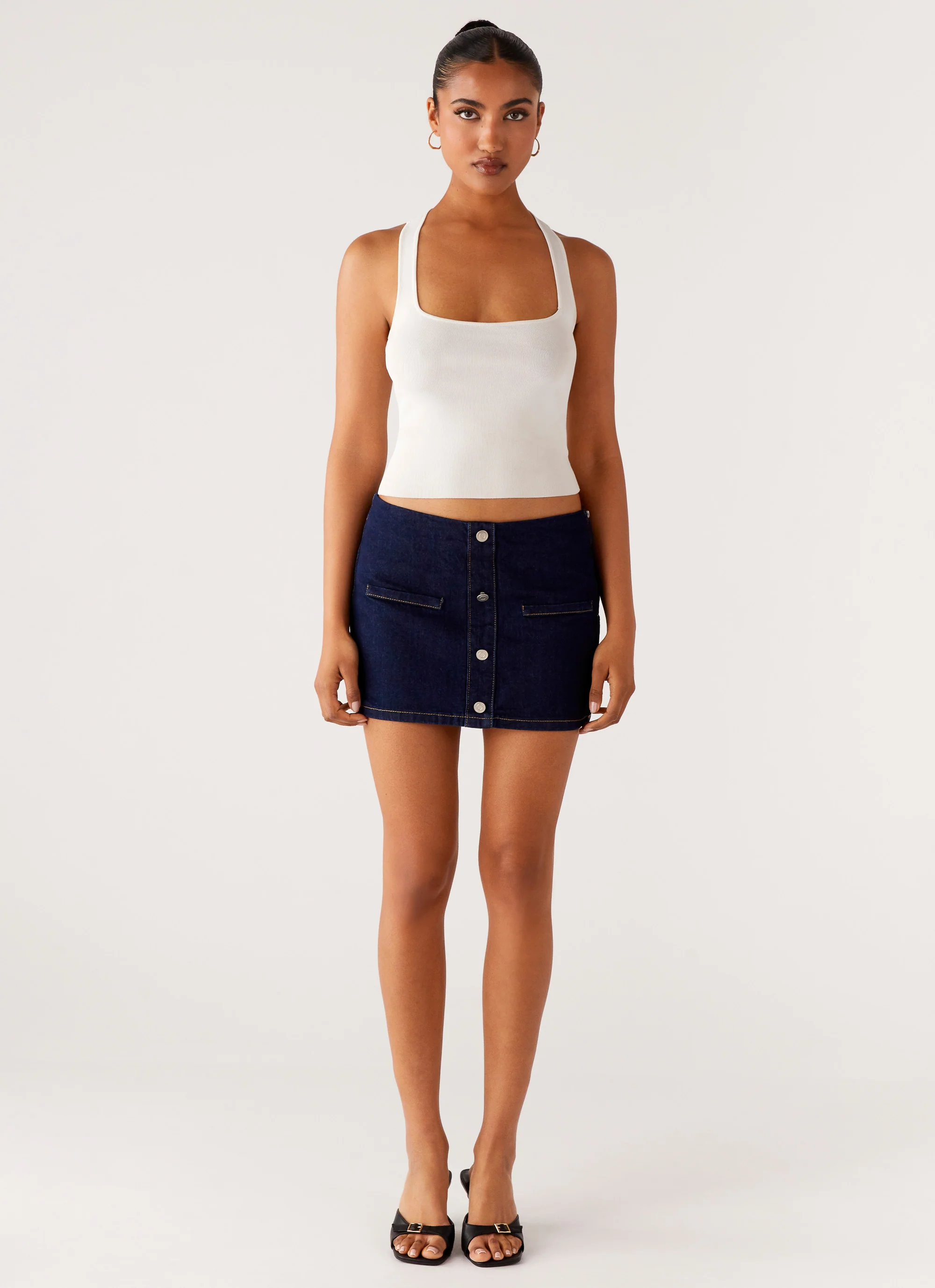 Morrison Denim Mini Skirt - Indigo