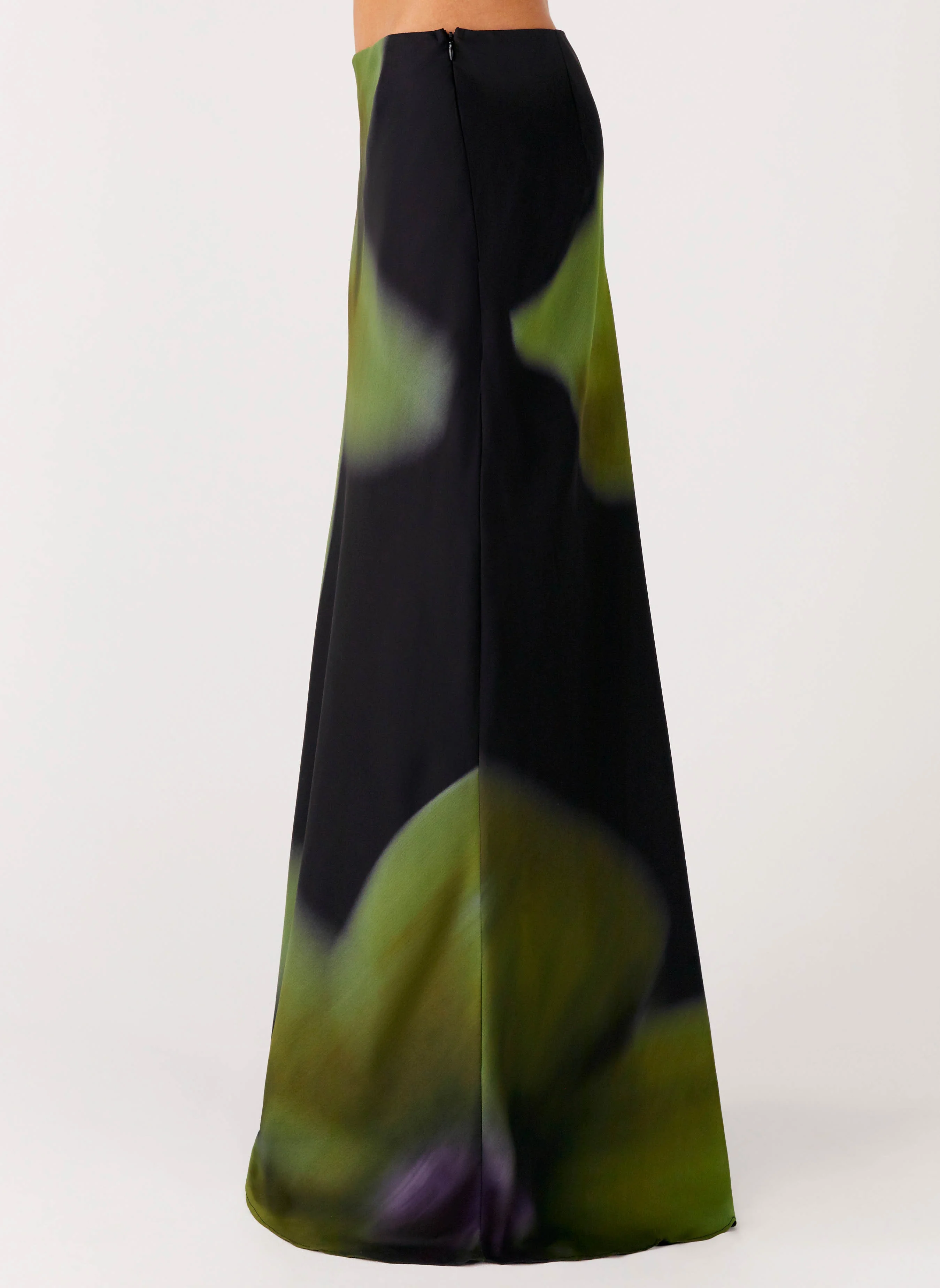 Rosetta Maxi Skirt - Lime Flower