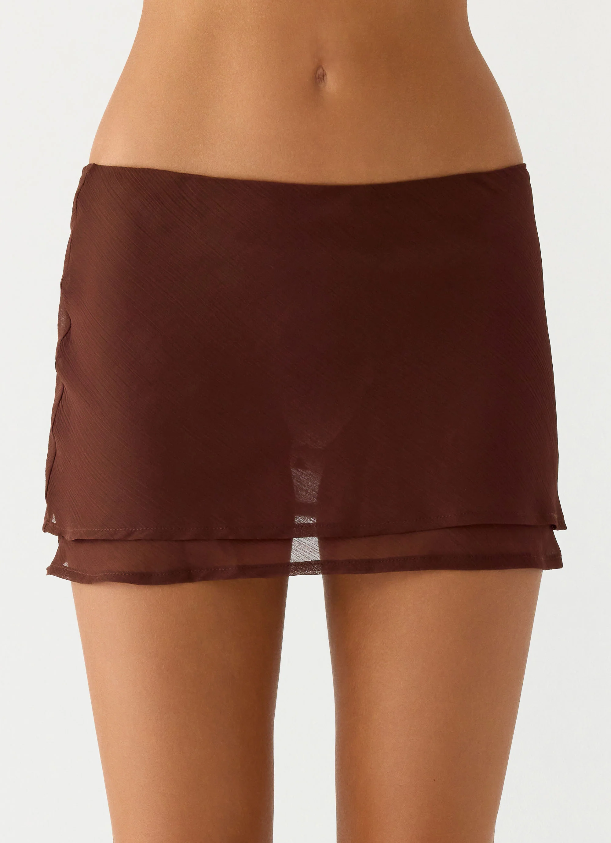 Caleb Mini Skirt - Chocolate