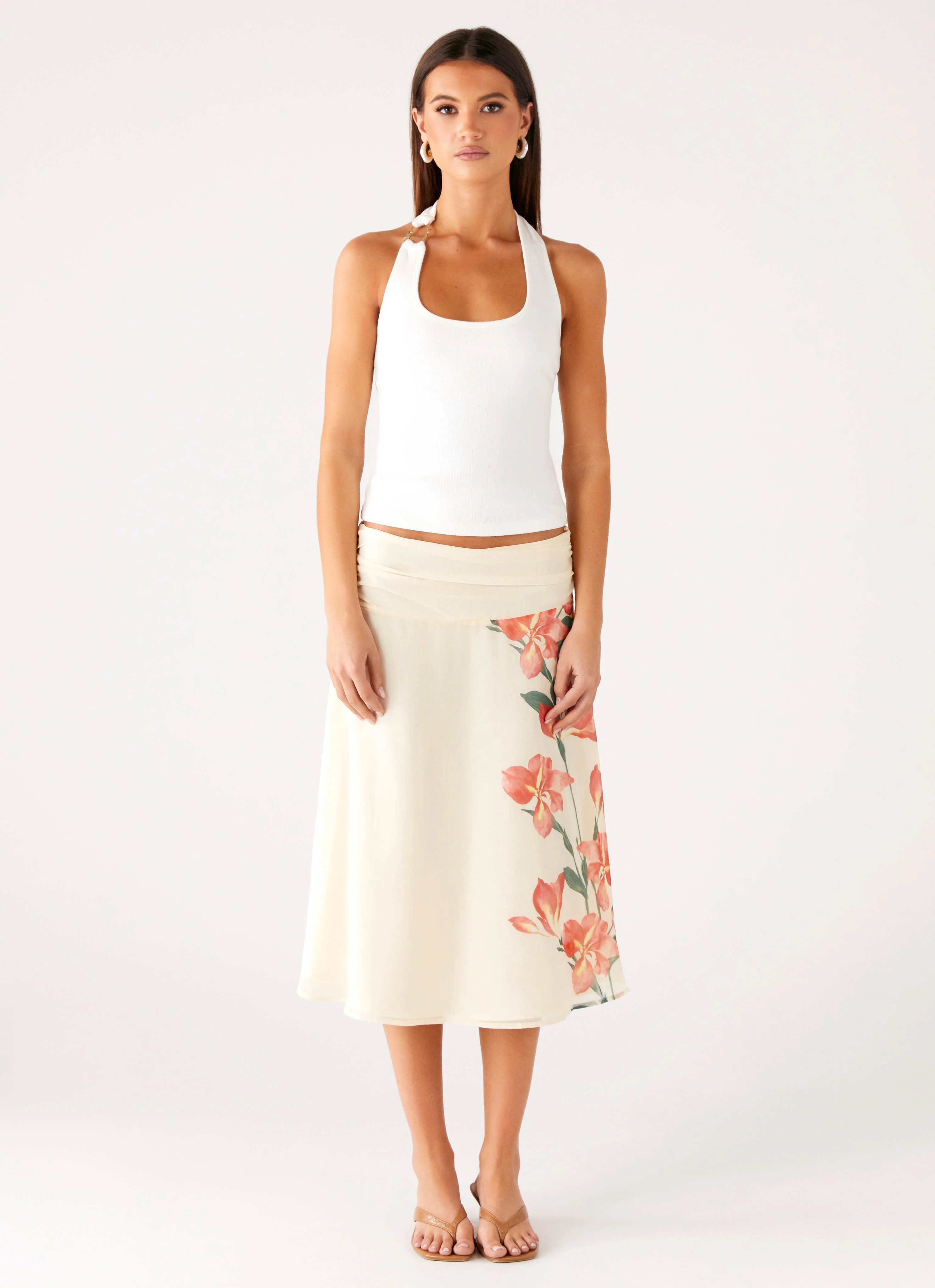 Valley Midi Skirt - Siena Floral