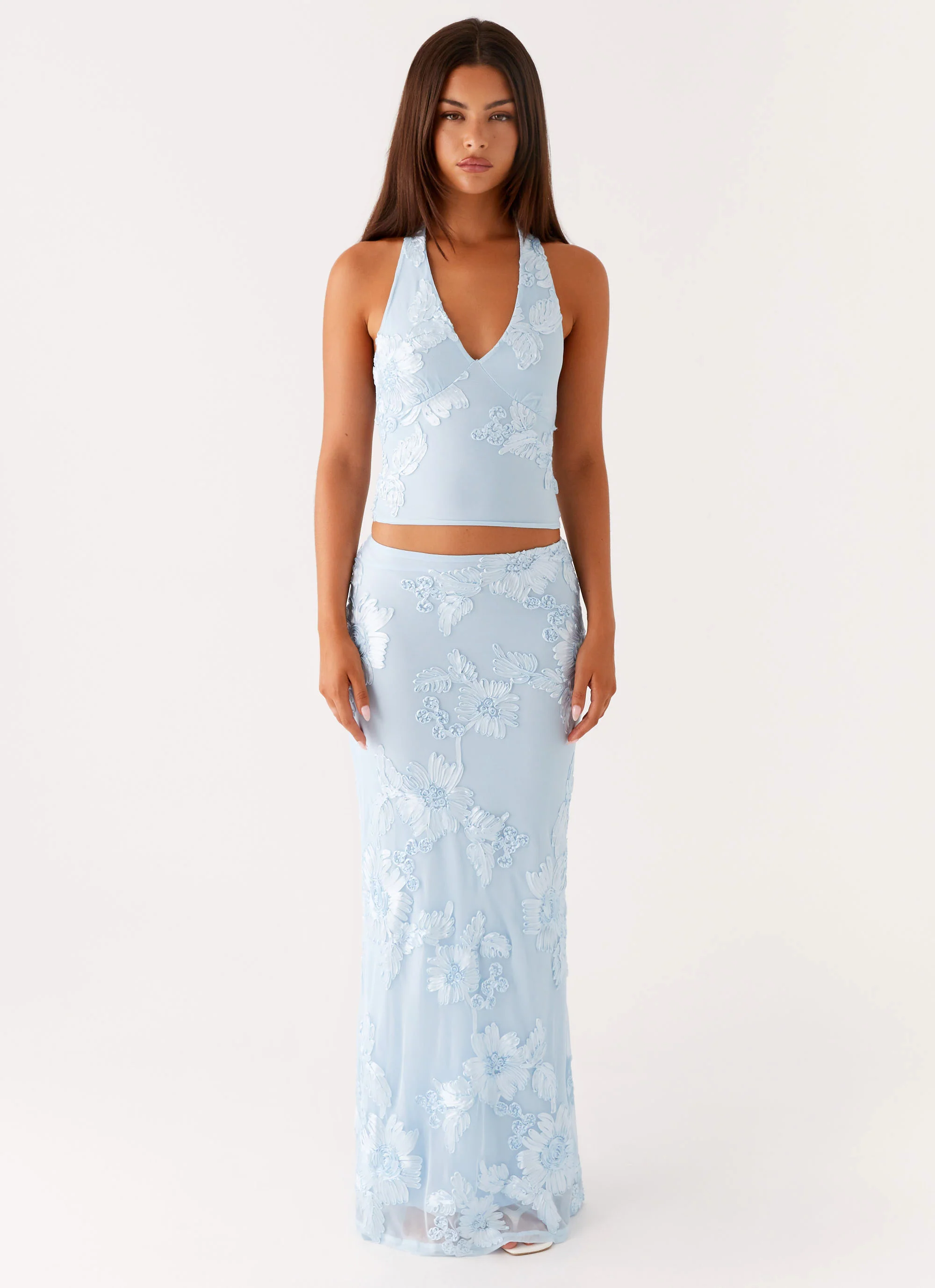 Radiate Maxi Skirt - Blue