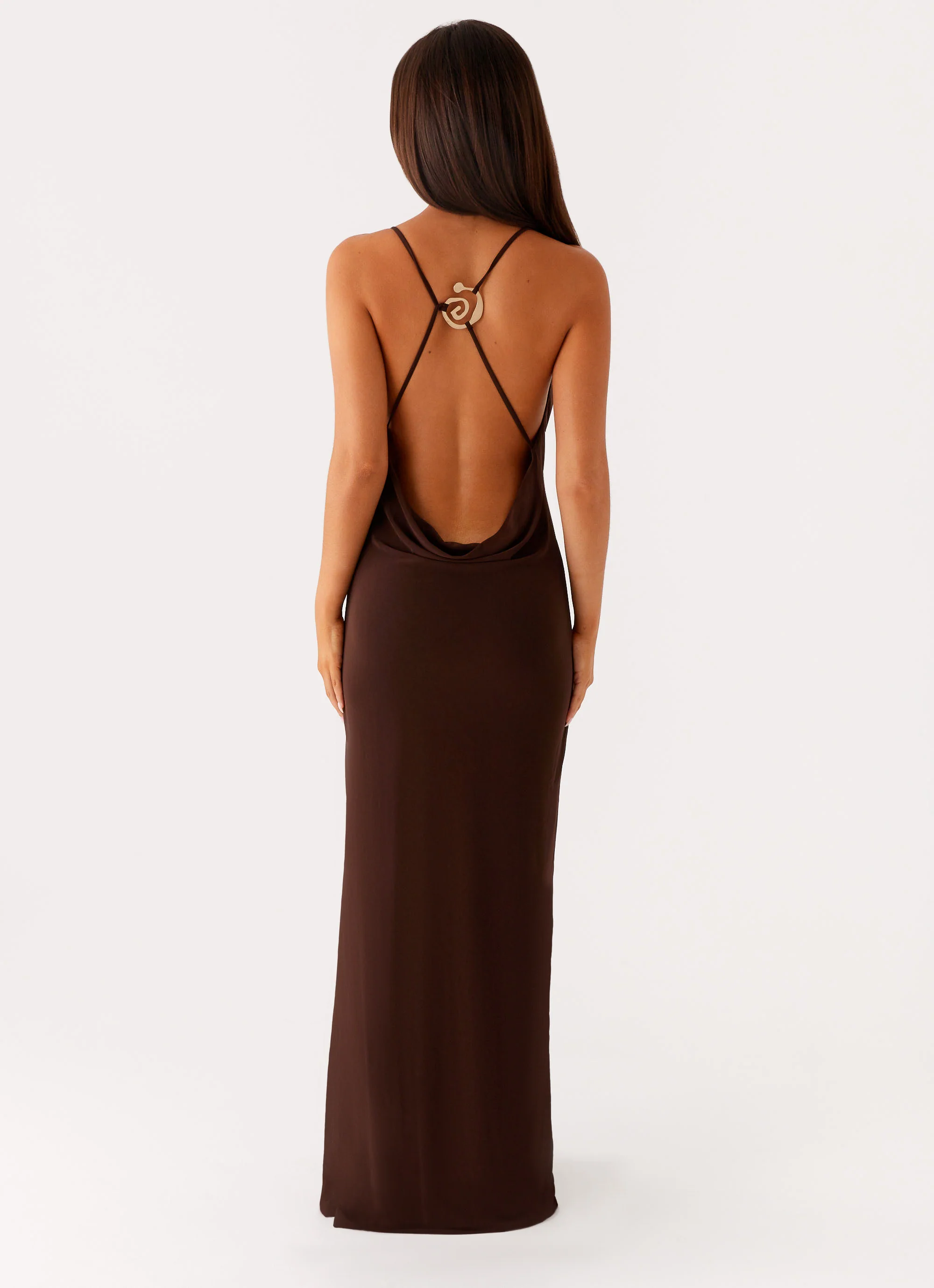 Game Player Maxi Dress - Chocolate
