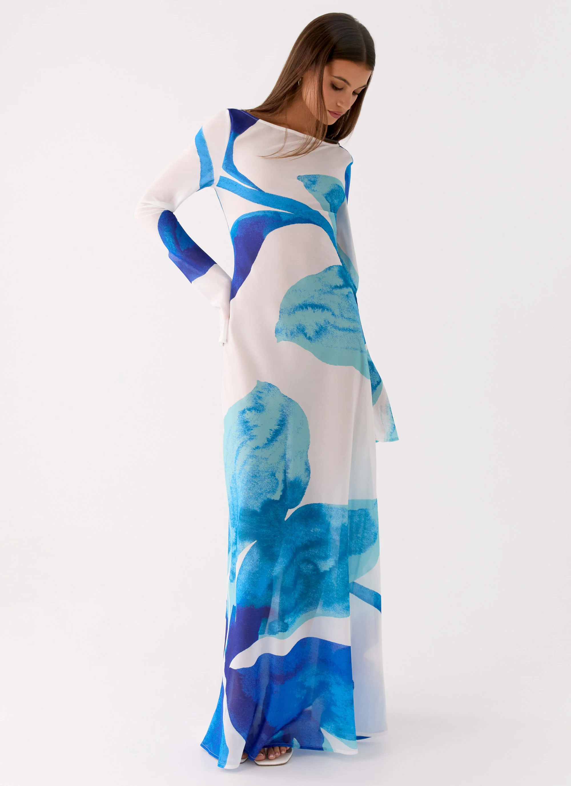 Lorde Maxi Dress - Cerulean Bloom
