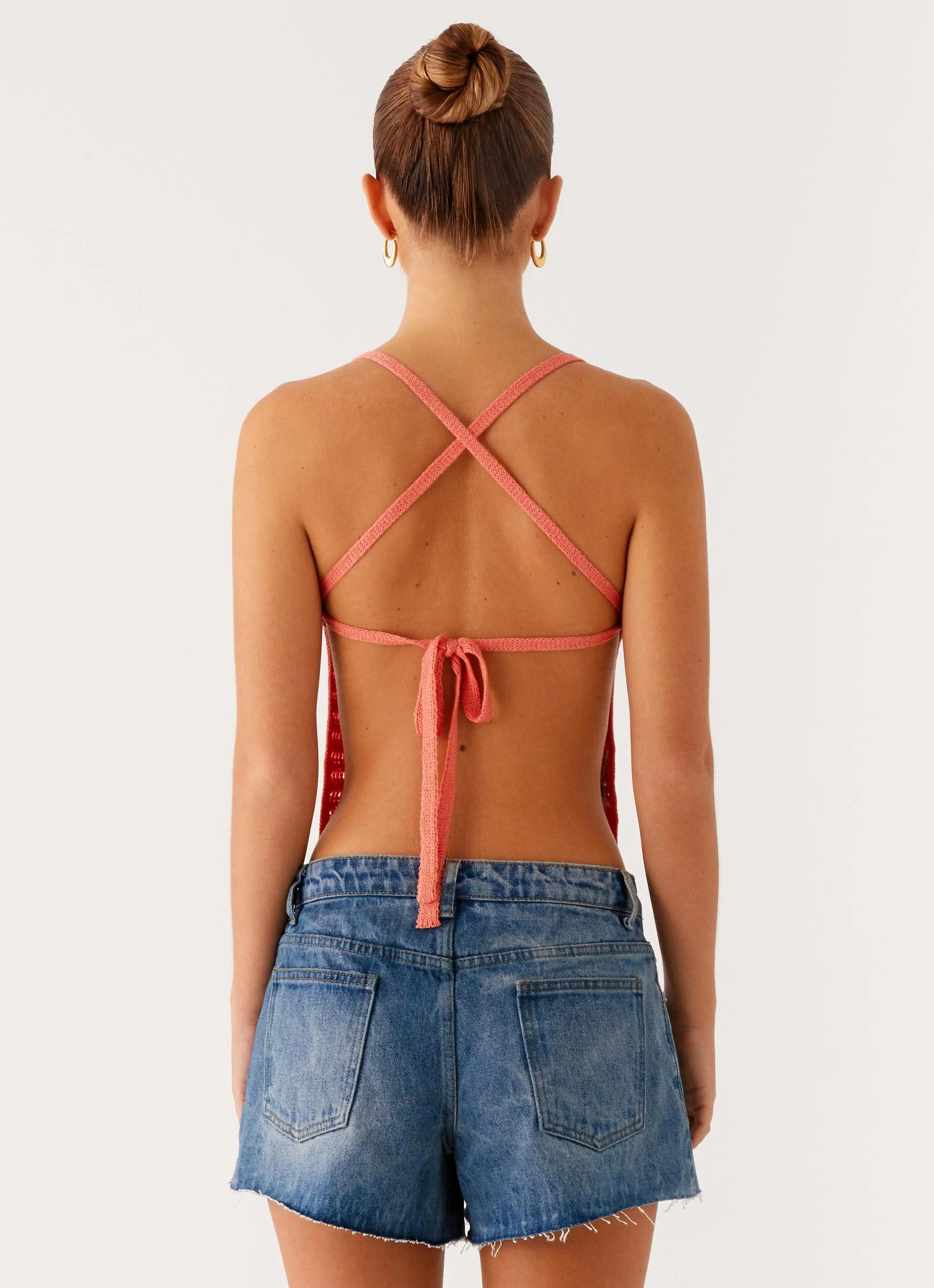 Kia Cross Back Top - Coral