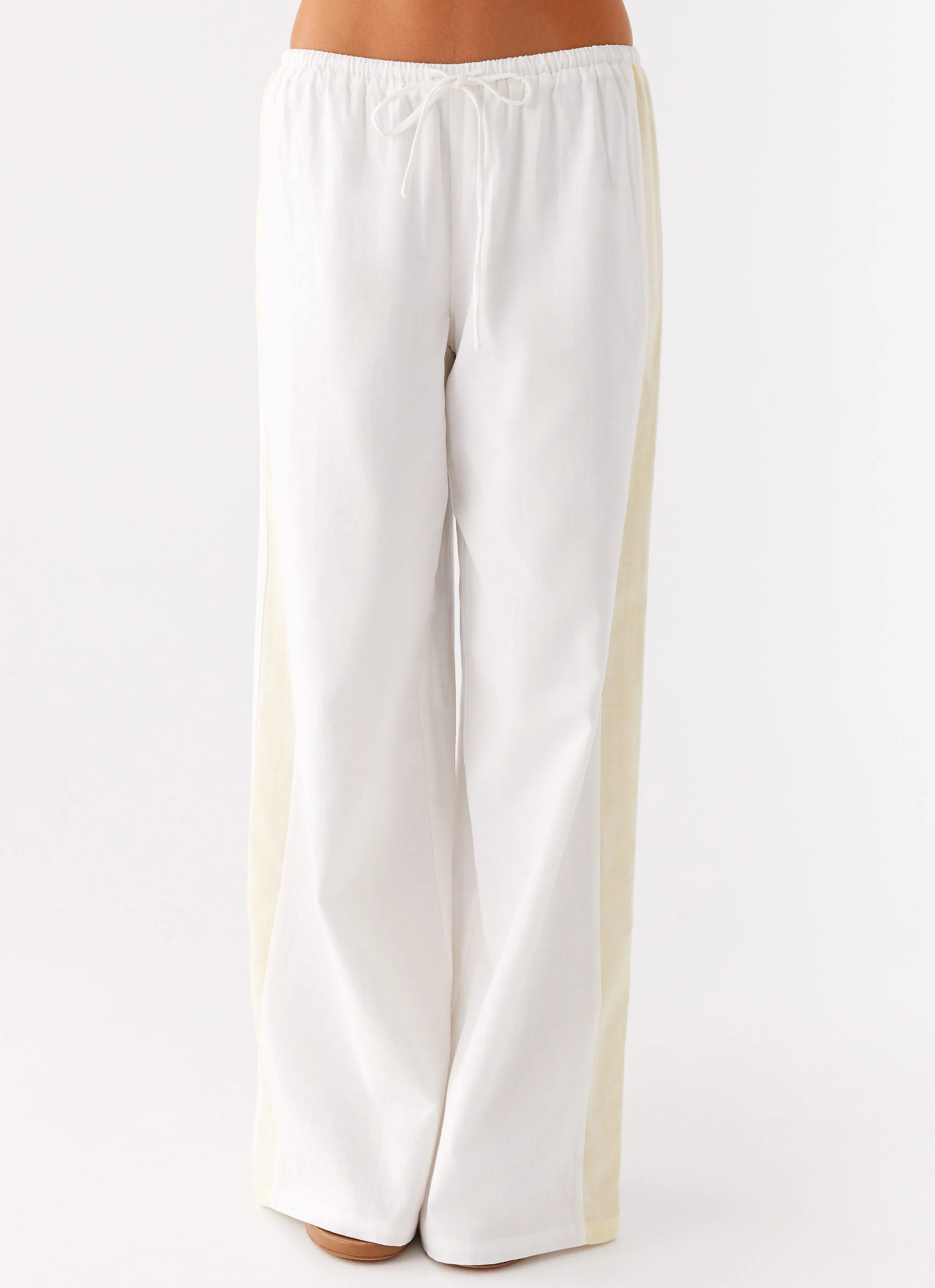 Oska Drawstring Pants - White