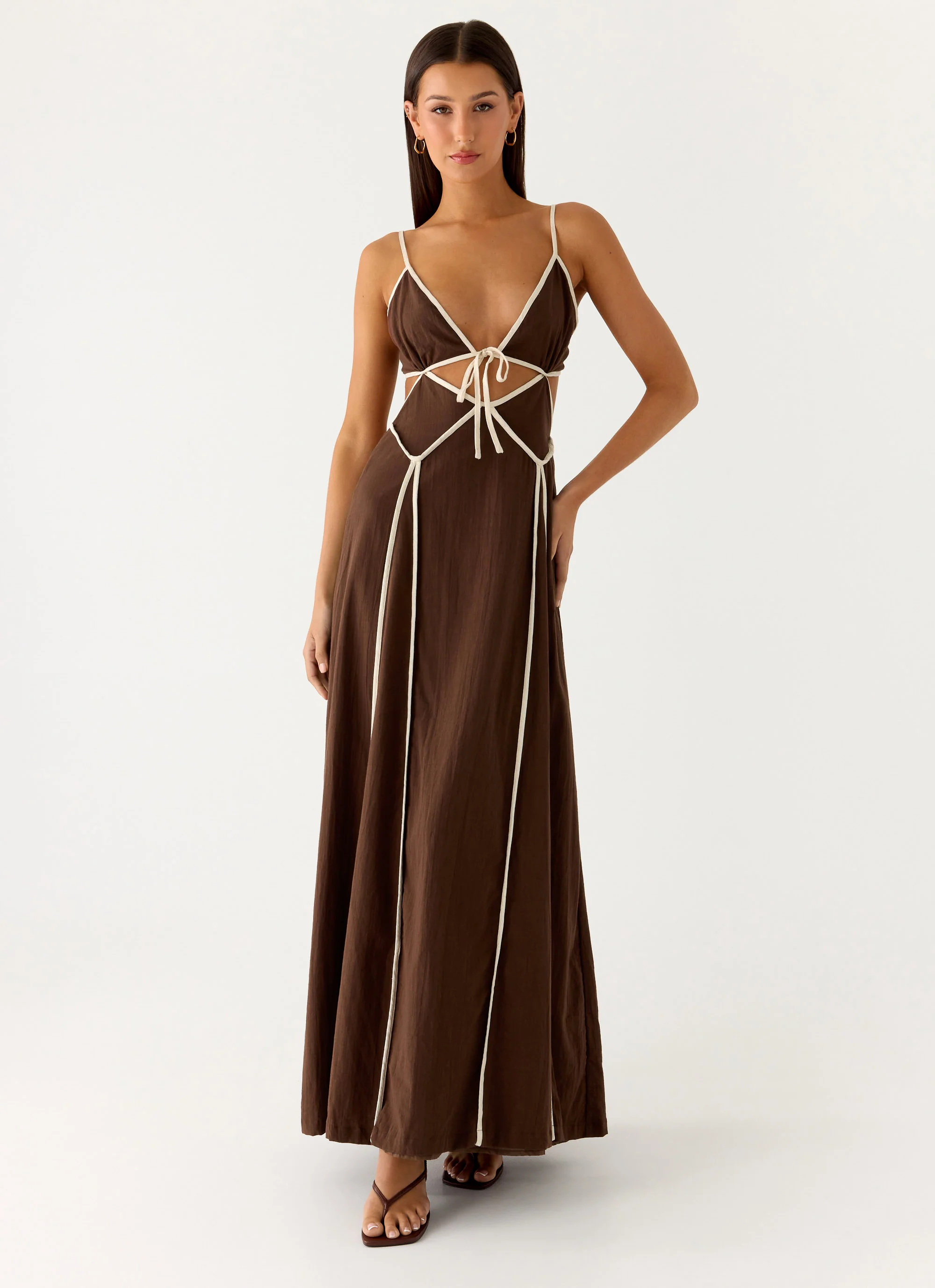 Kerli Maxi Dress - Cool Chocolate