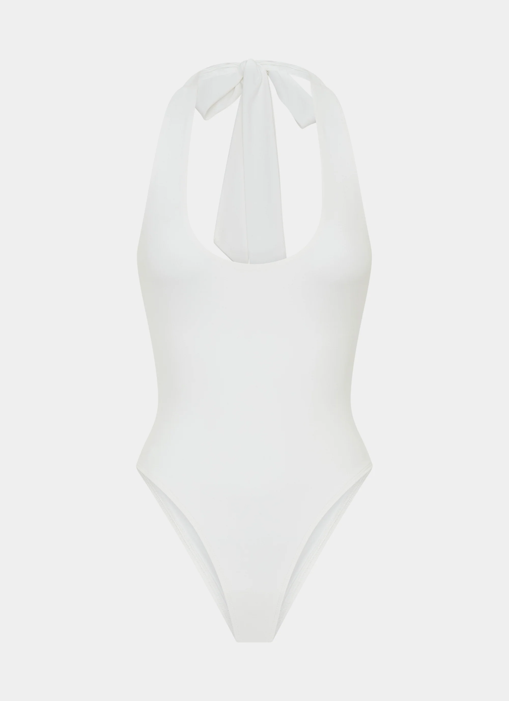 Set The Scene Halter Bodysuit - White