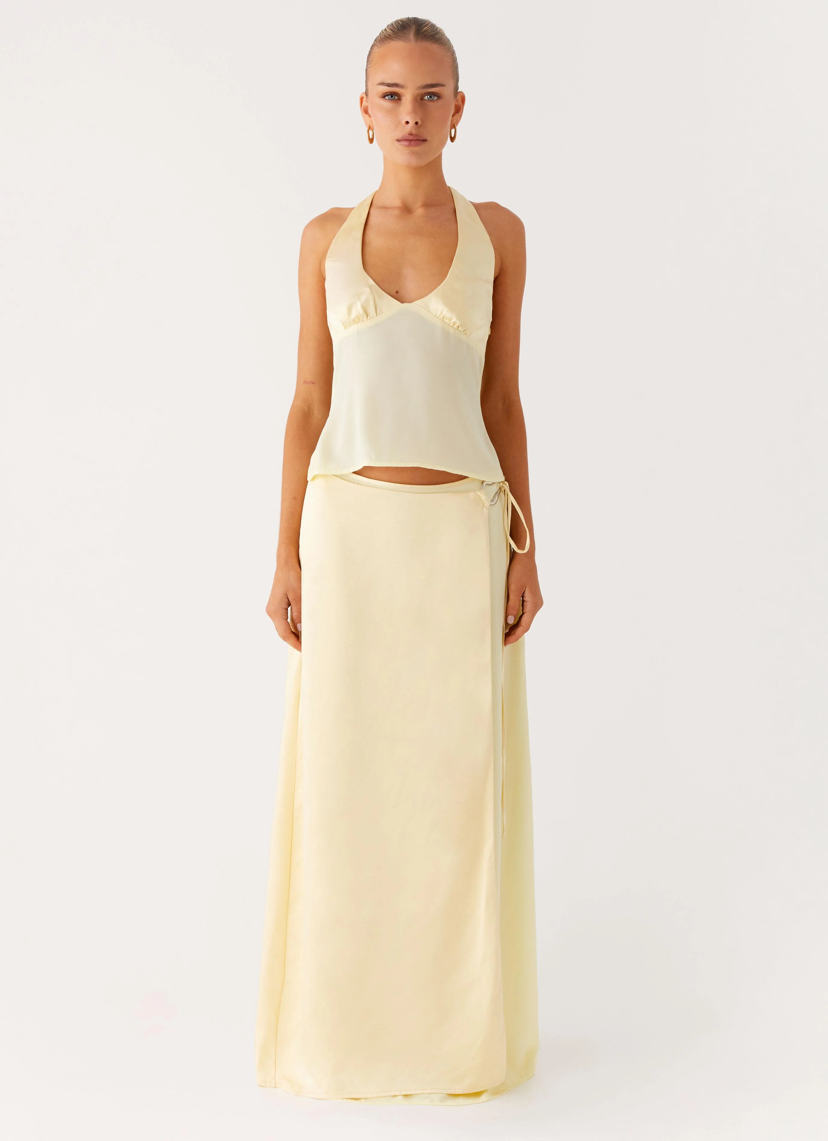 Pollie Maxi Skirt - Yellow