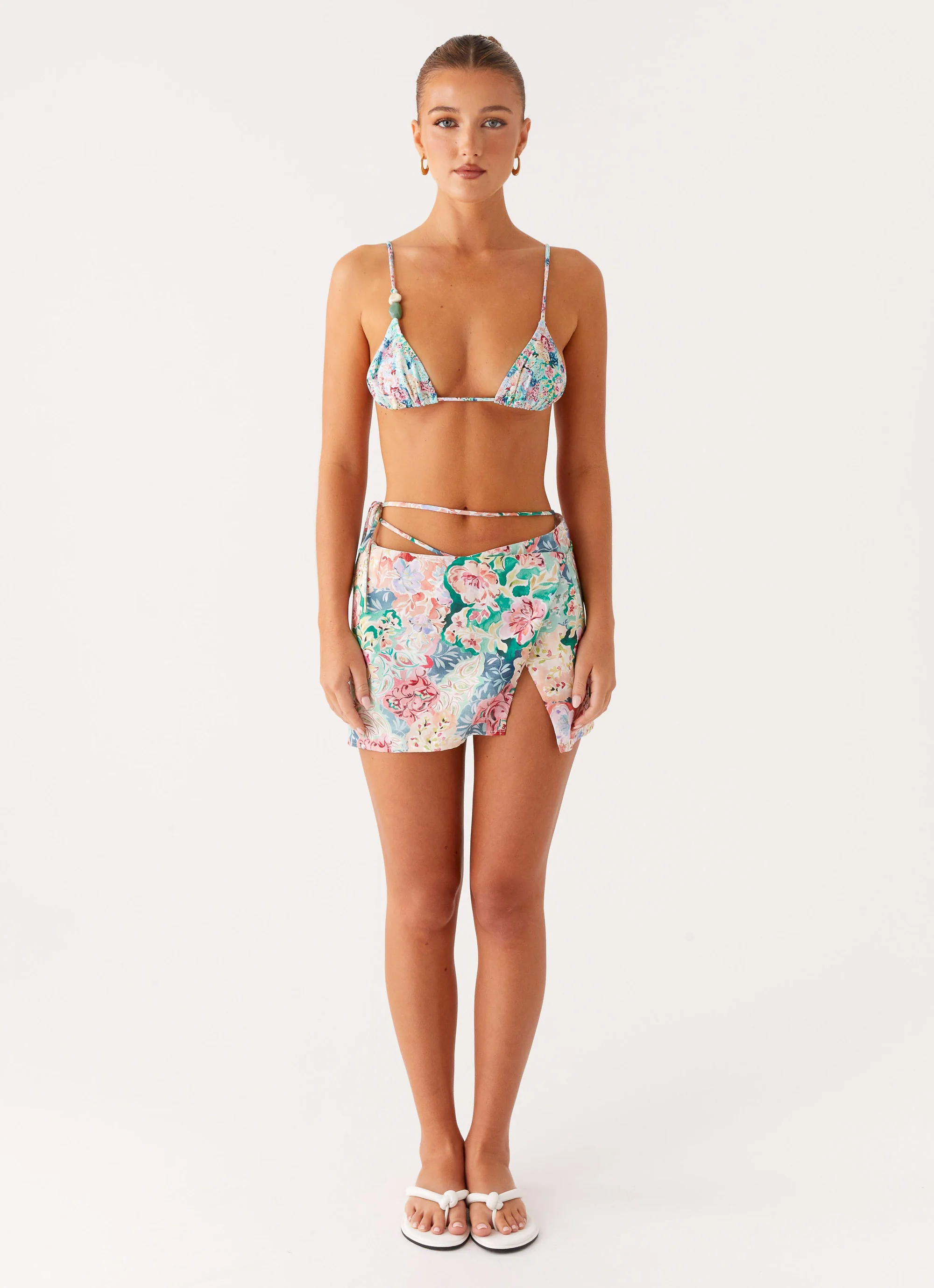 Miradelle Wrap Mini Skirt - Santorini Floral