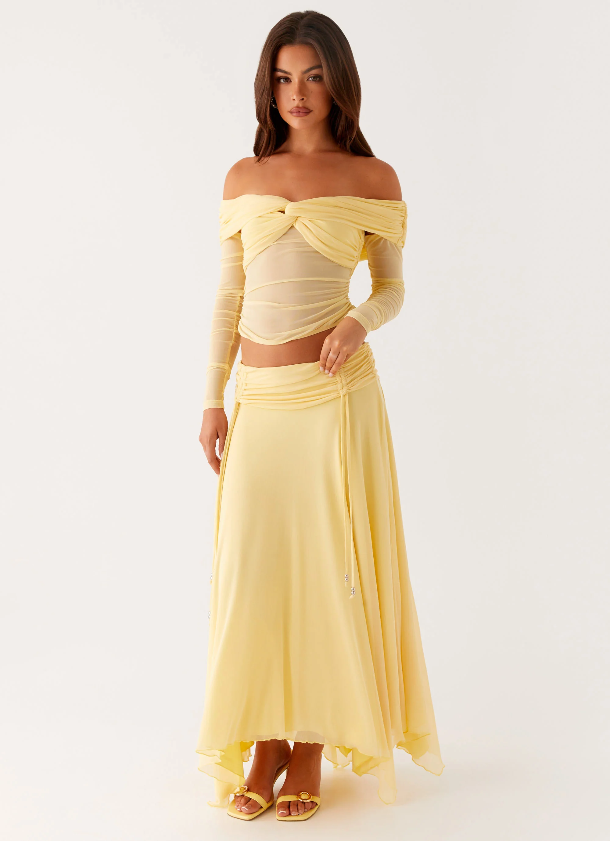 Amryn Long Sleeve Top - Yellow