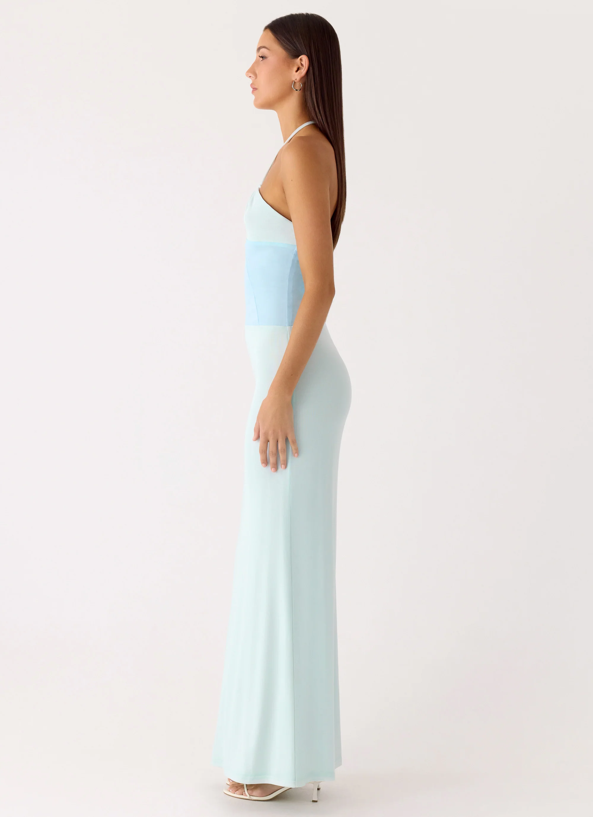 Romilly Mesh Maxi Dress - Teal