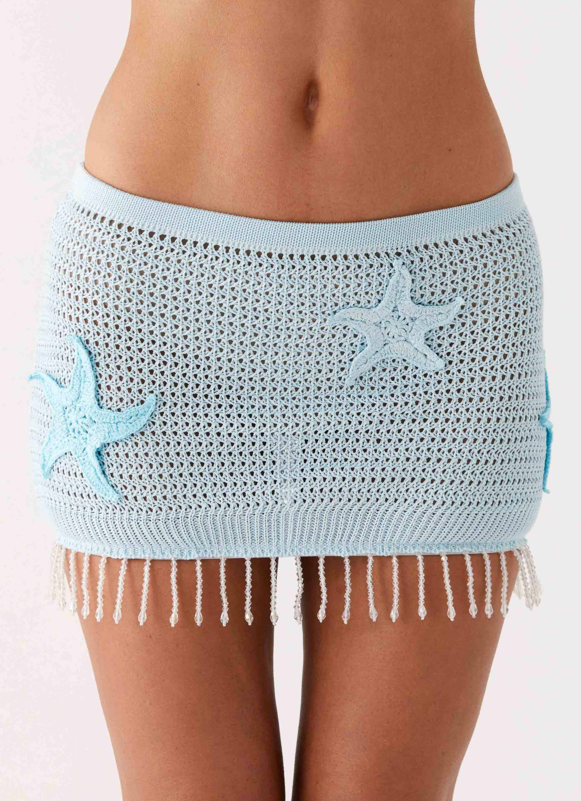 Ocean Star Mini Skirt - Blue