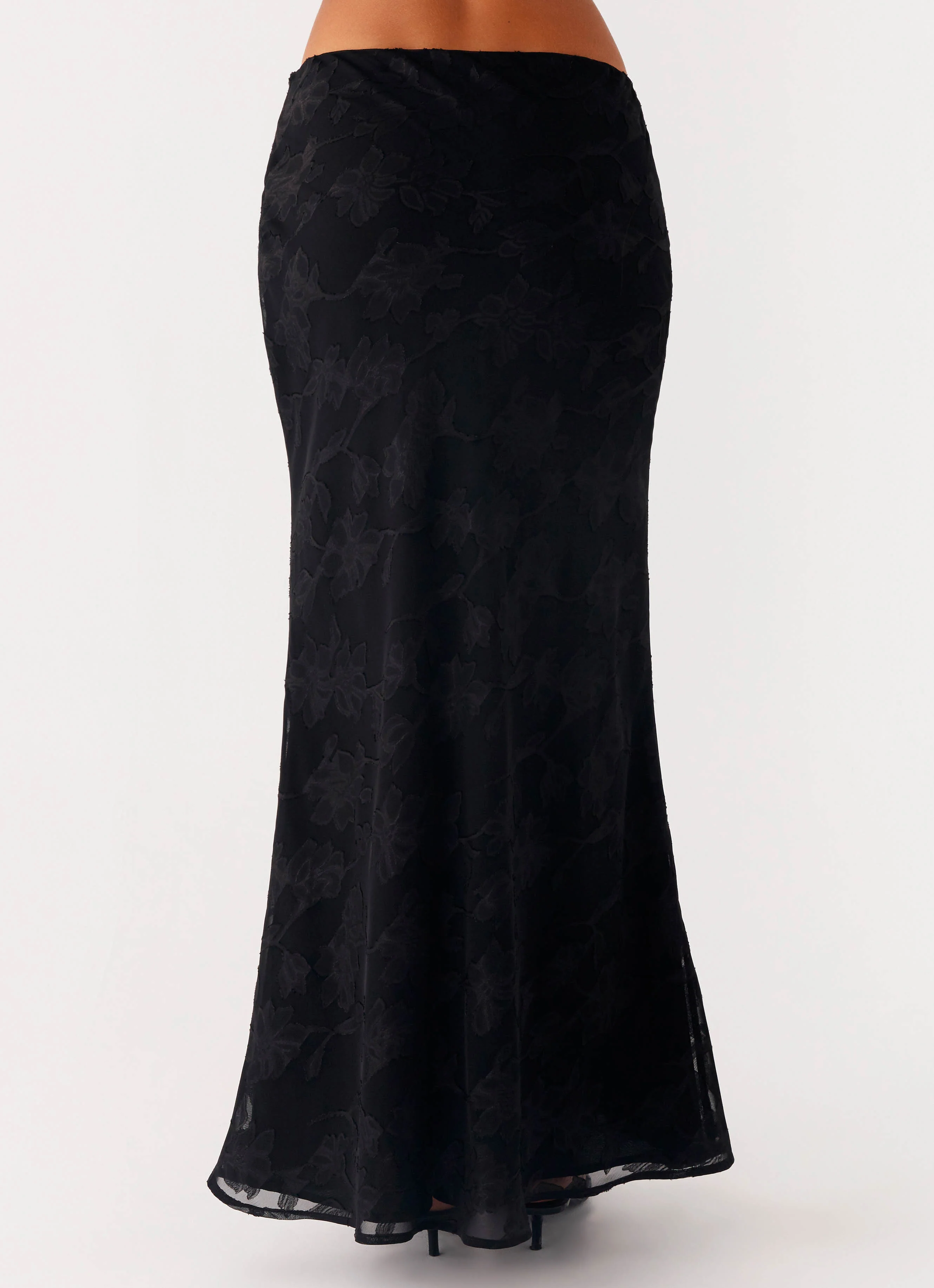 Starlit Maxi Skirt - Black