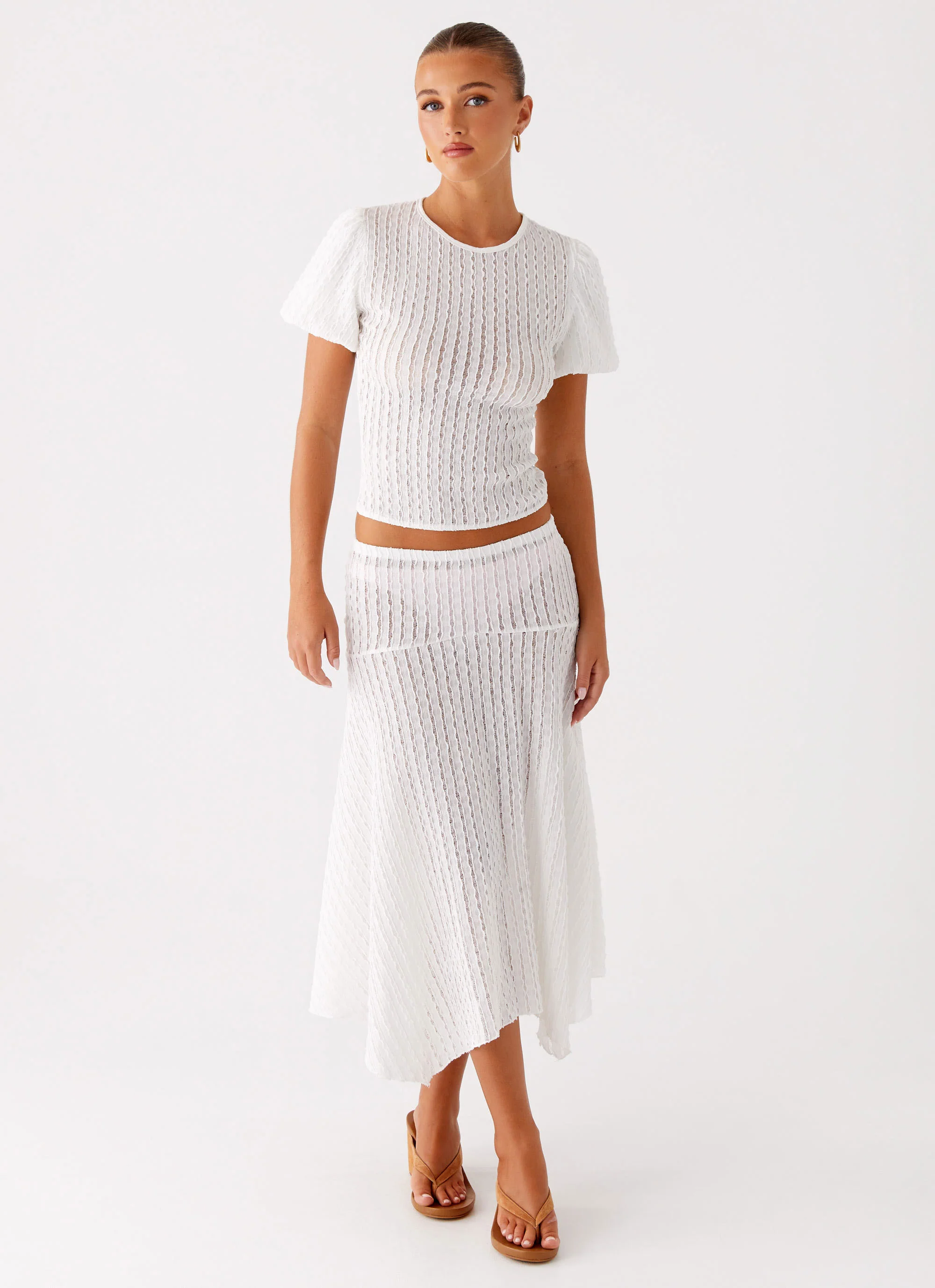 Katta Midi Skirt - Ivory