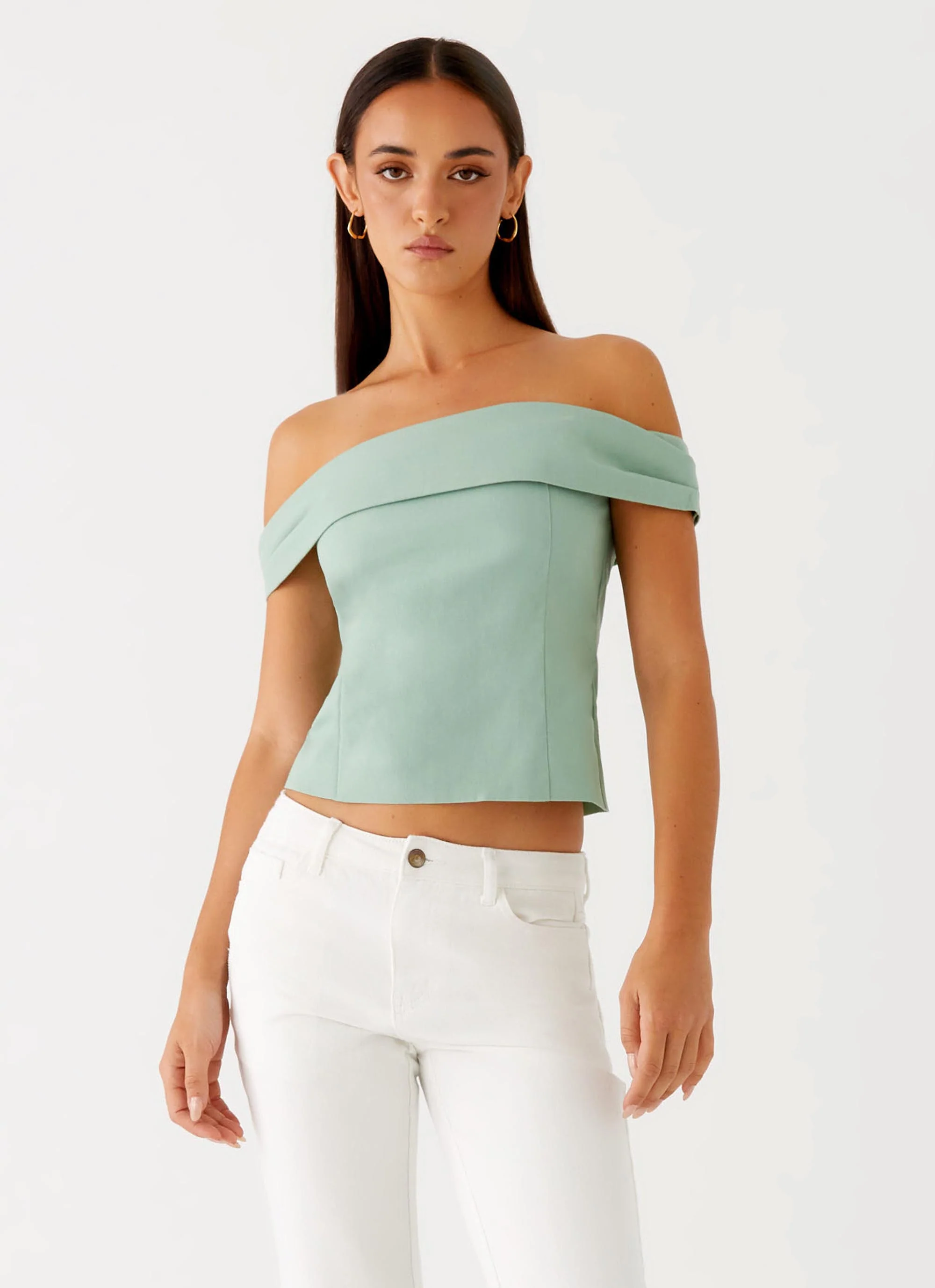 Jairo Linen Top - Sage