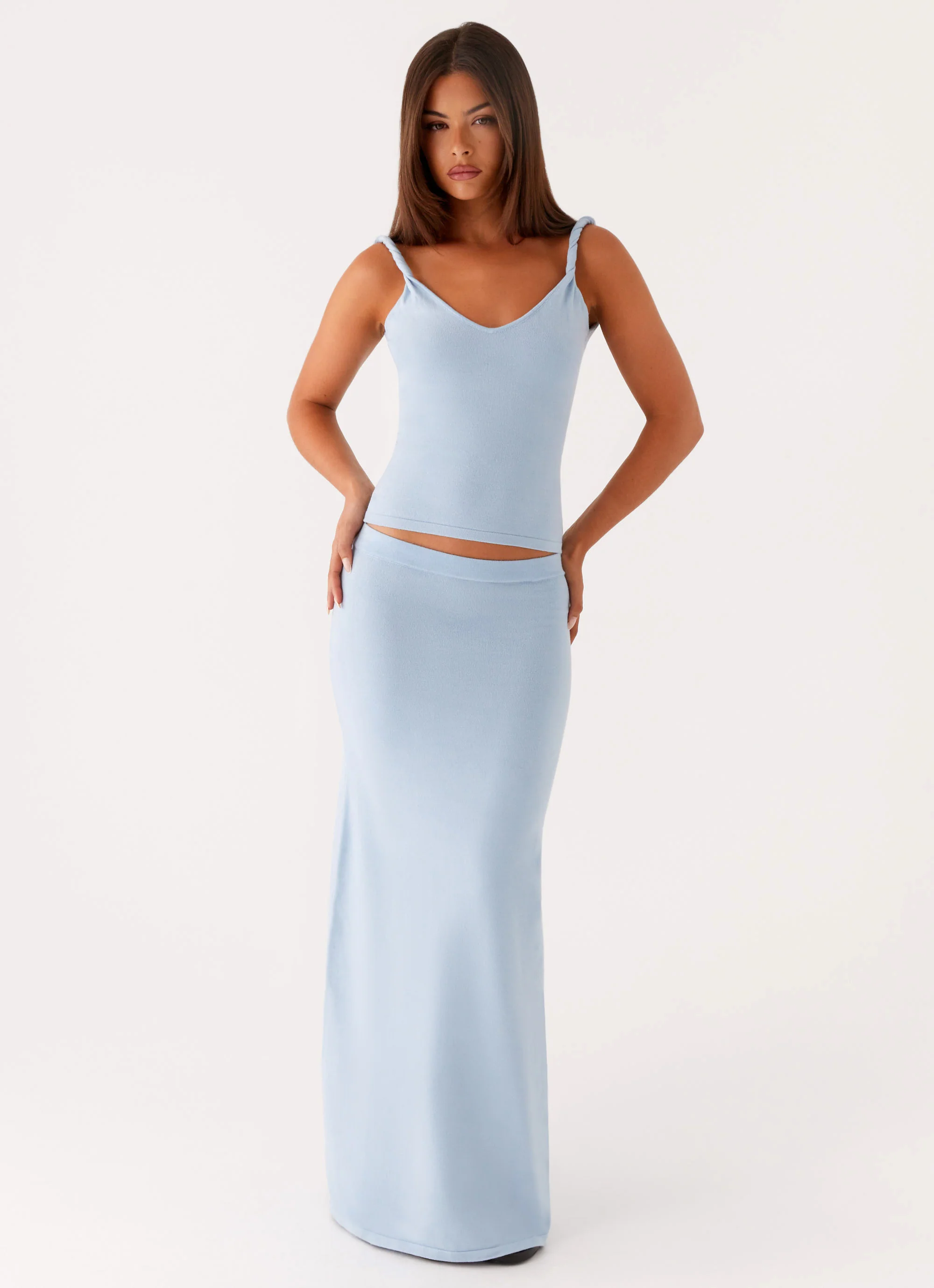 Anastasia Knit Top - Blue