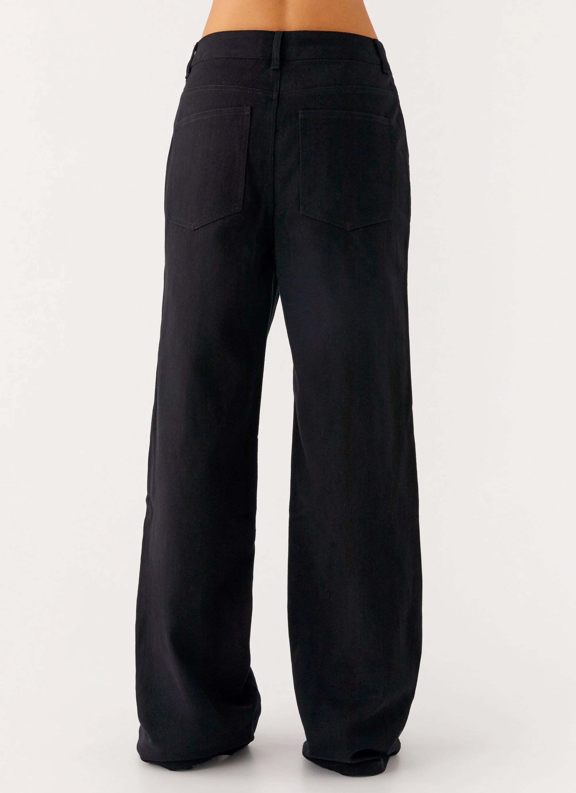 Back Again Straight Leg Denim Jeans - Black