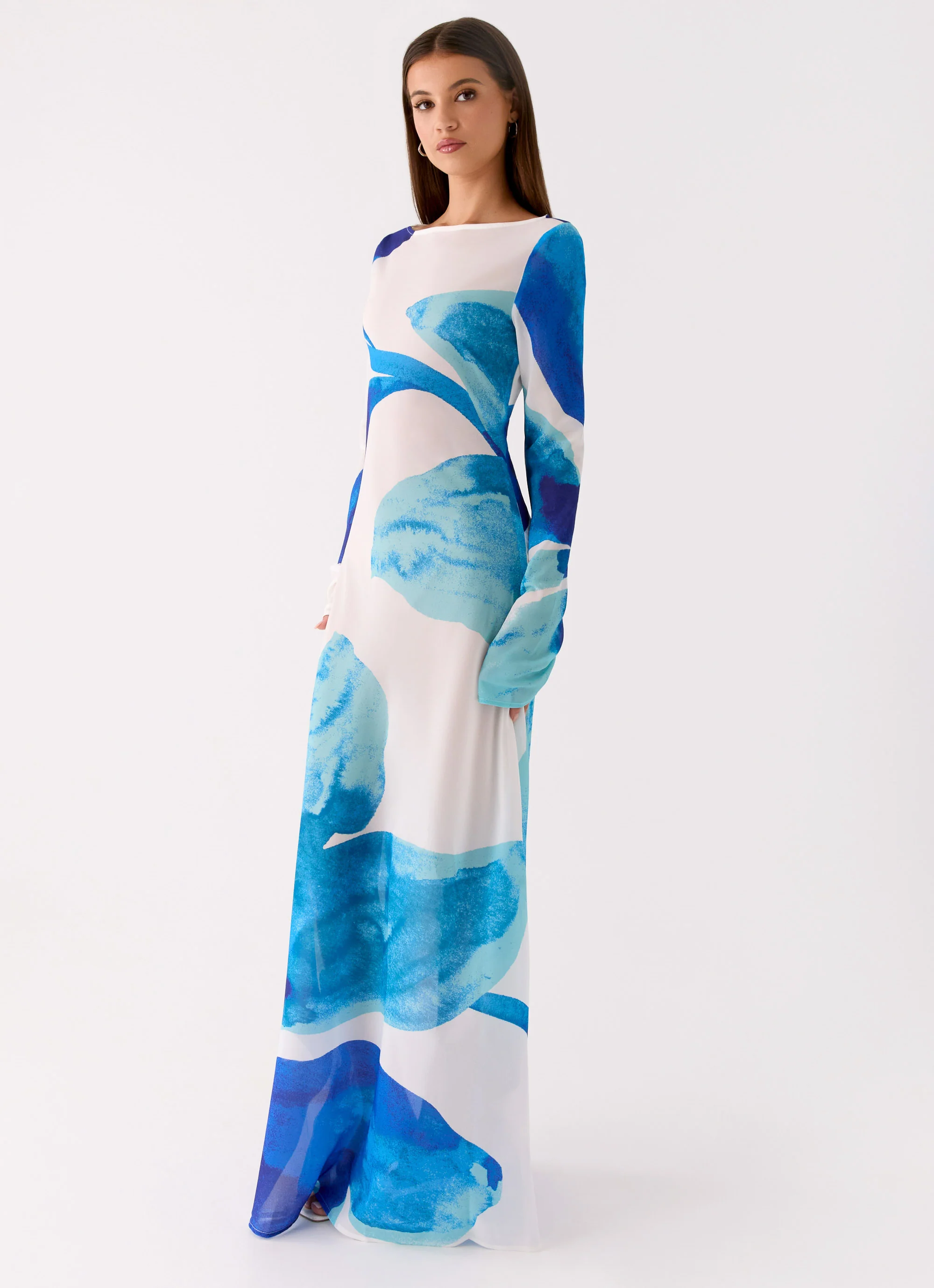 Lorde Maxi Dress - Cerulean Bloom