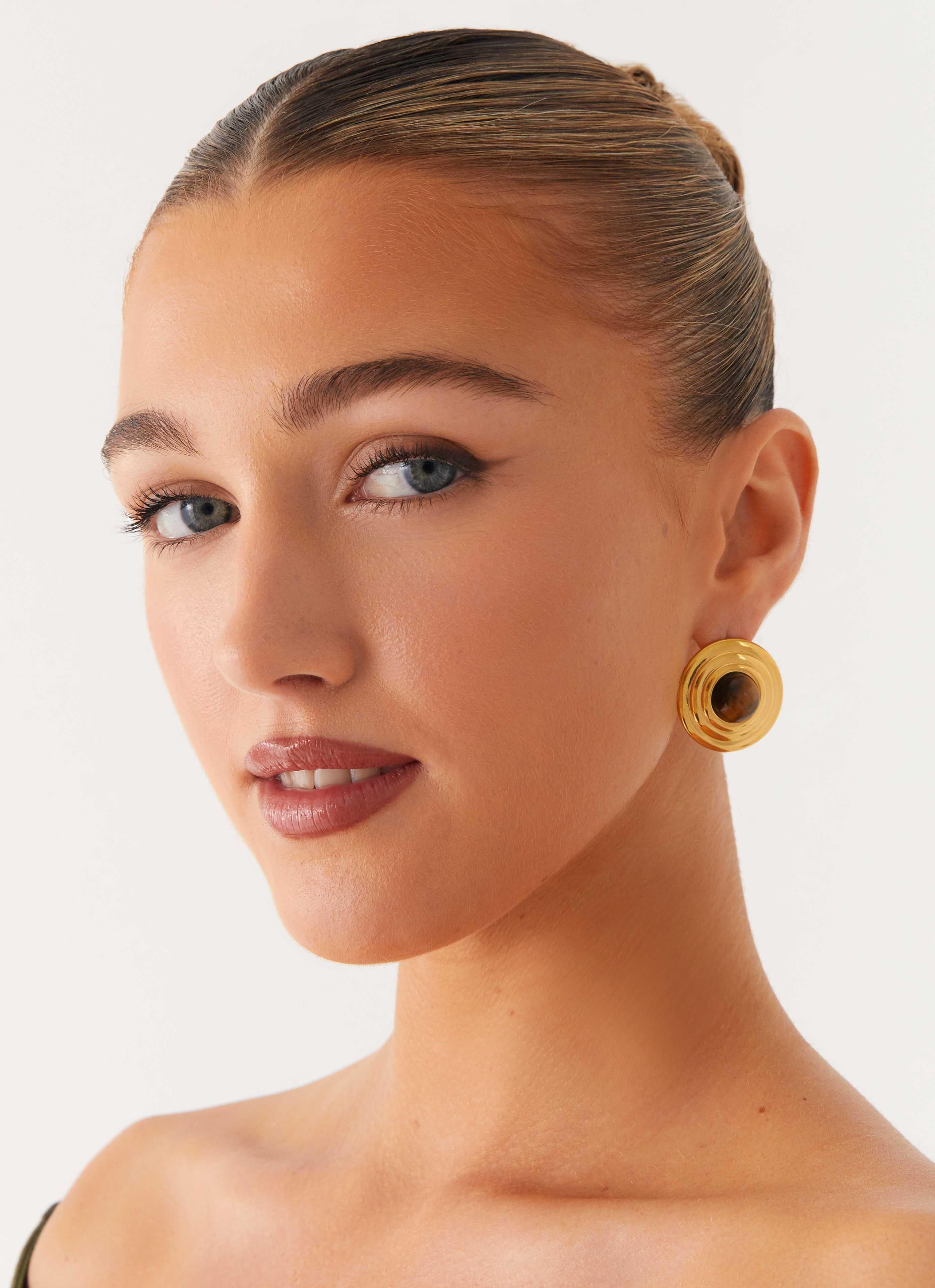 Kalia Earrings - Tort