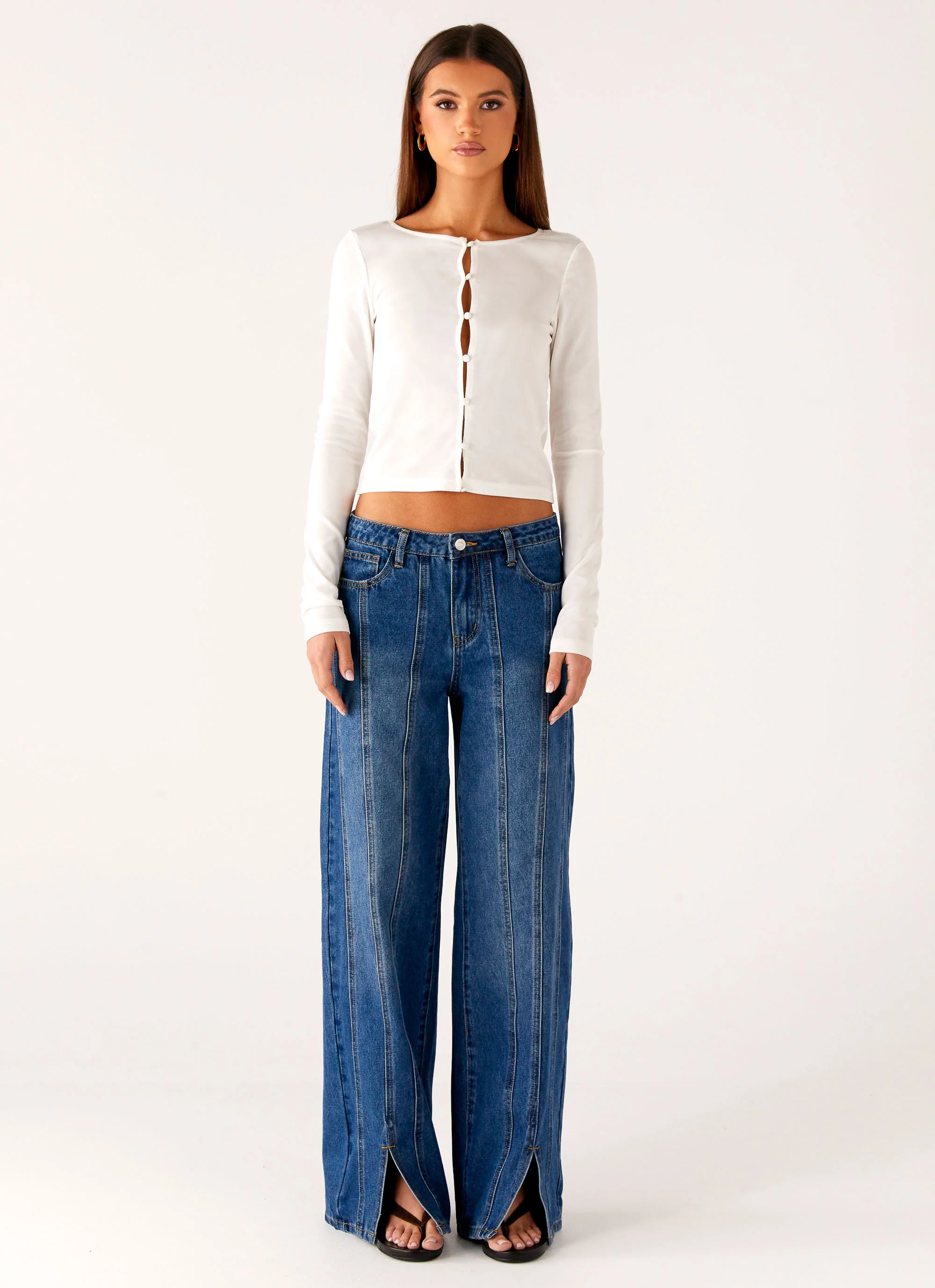 Grayson Straight Leg Jeans - Denim Blue