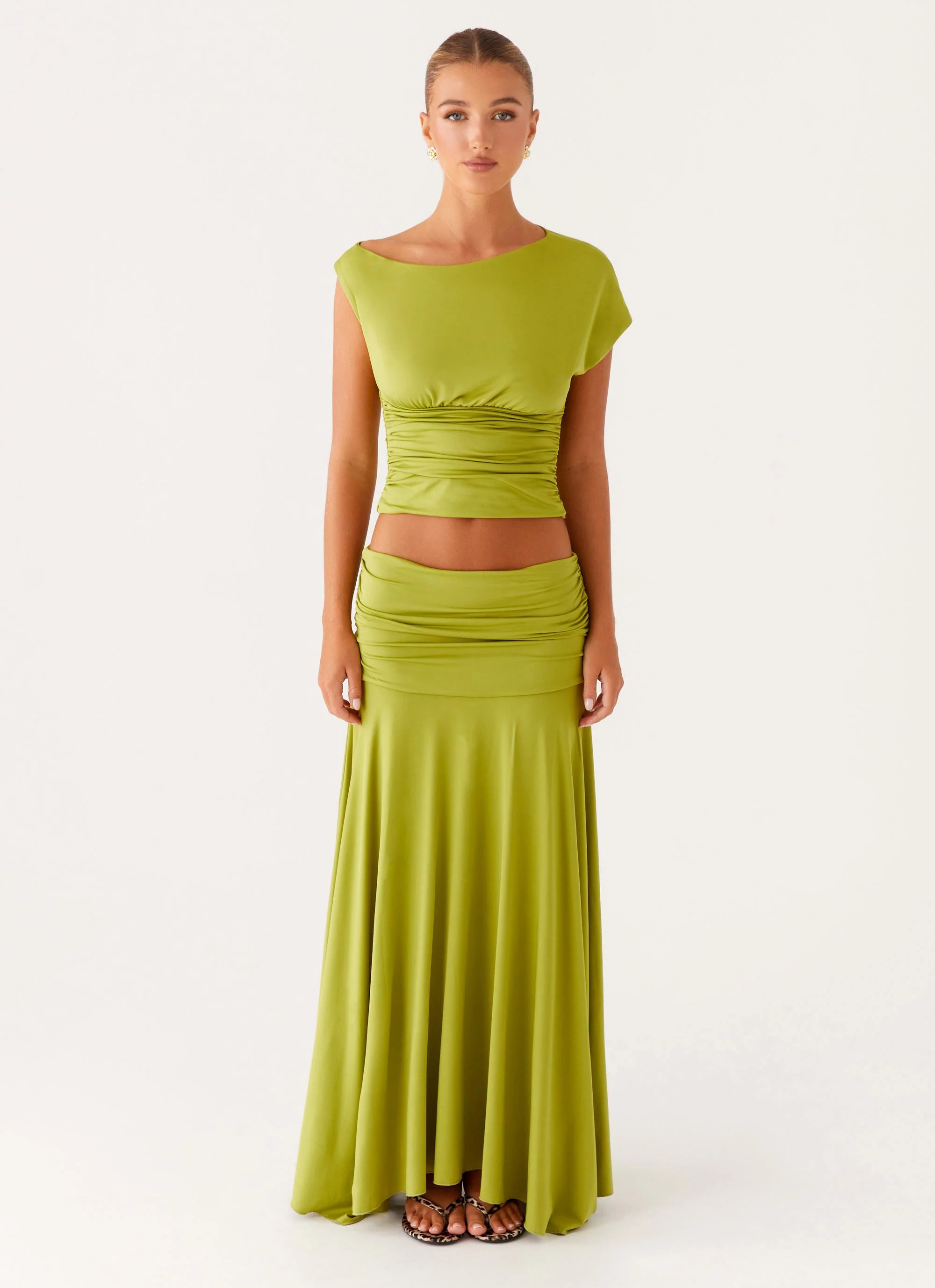 Liana Asymmetrical Top - Green