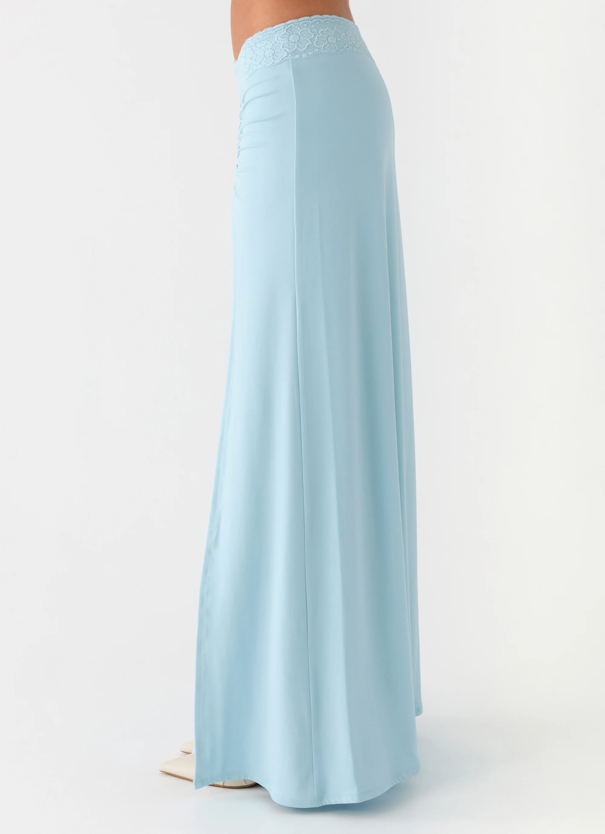 Ocean Plunge Maxi Skirt - Blue