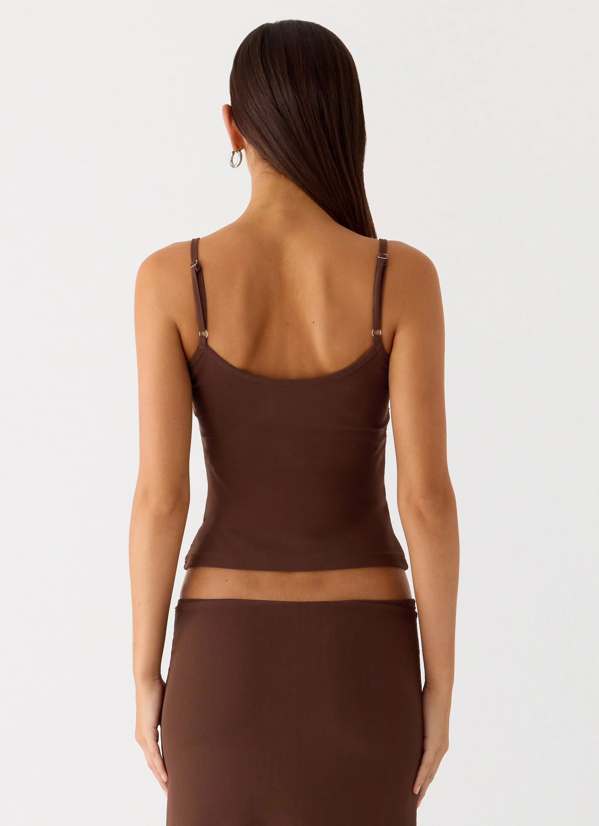 Sweet Sky Beaded Top - Chocolate