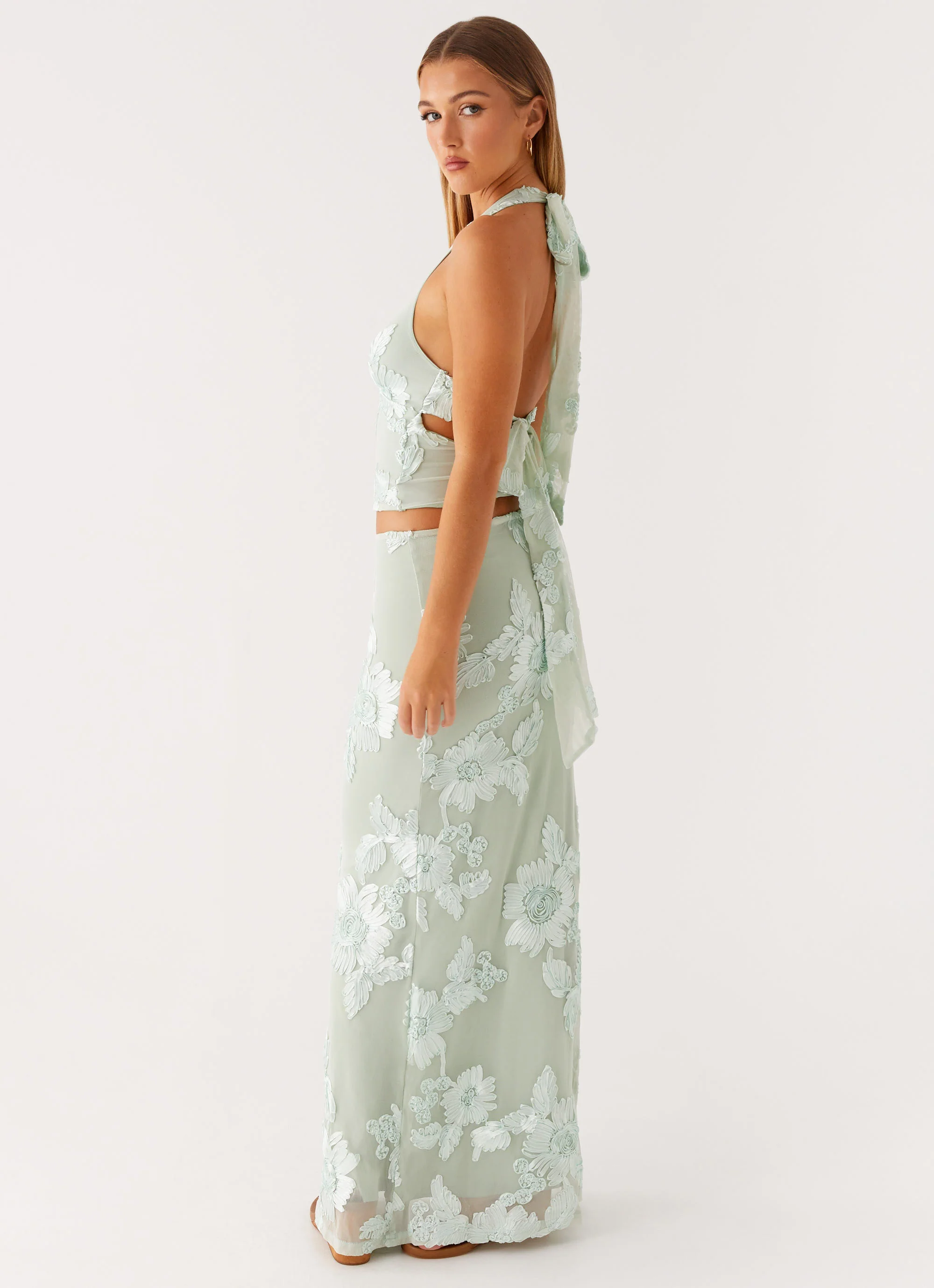 Radiate Maxi Skirt - Sage
