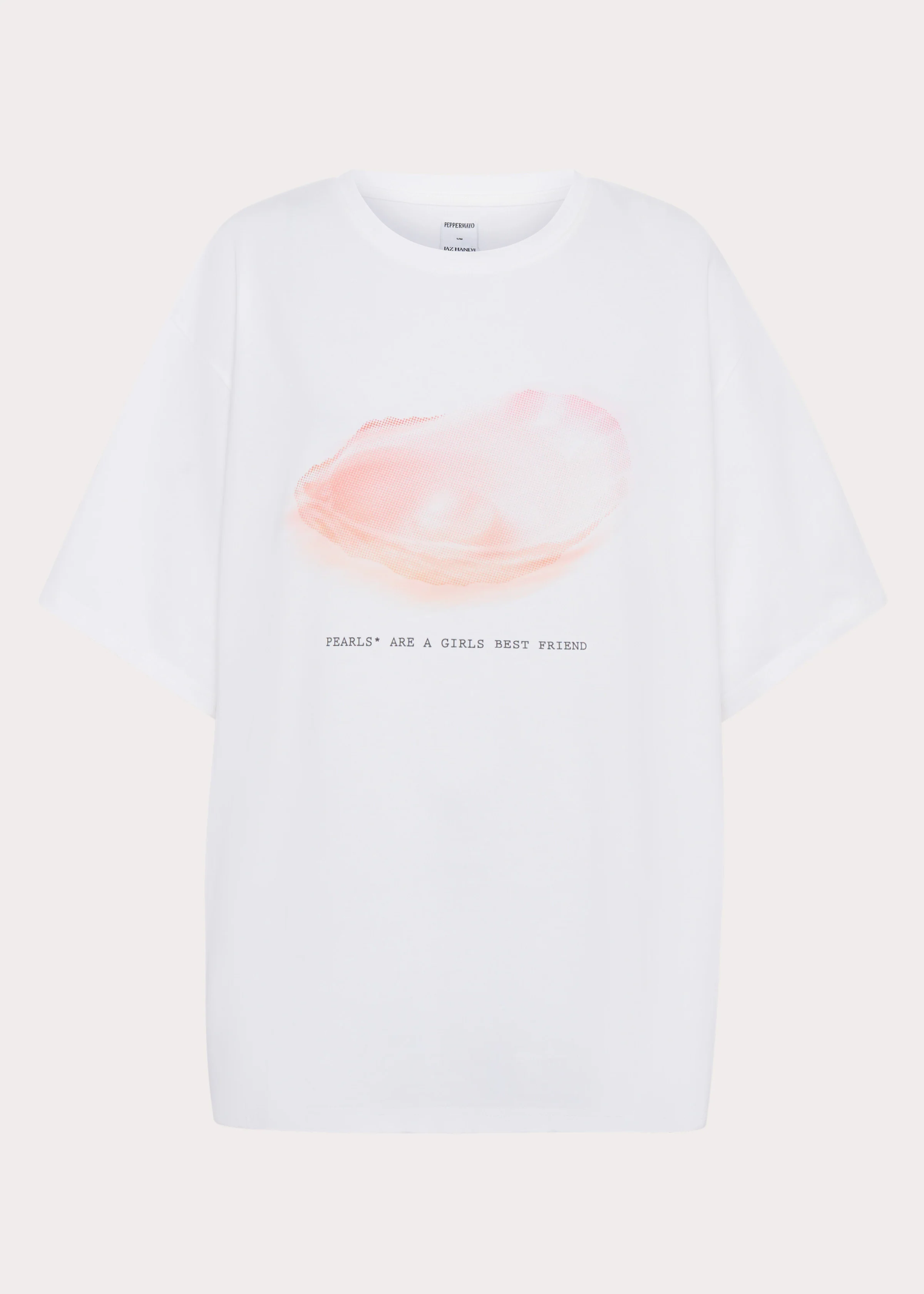 Pearl Oversized Tee - White