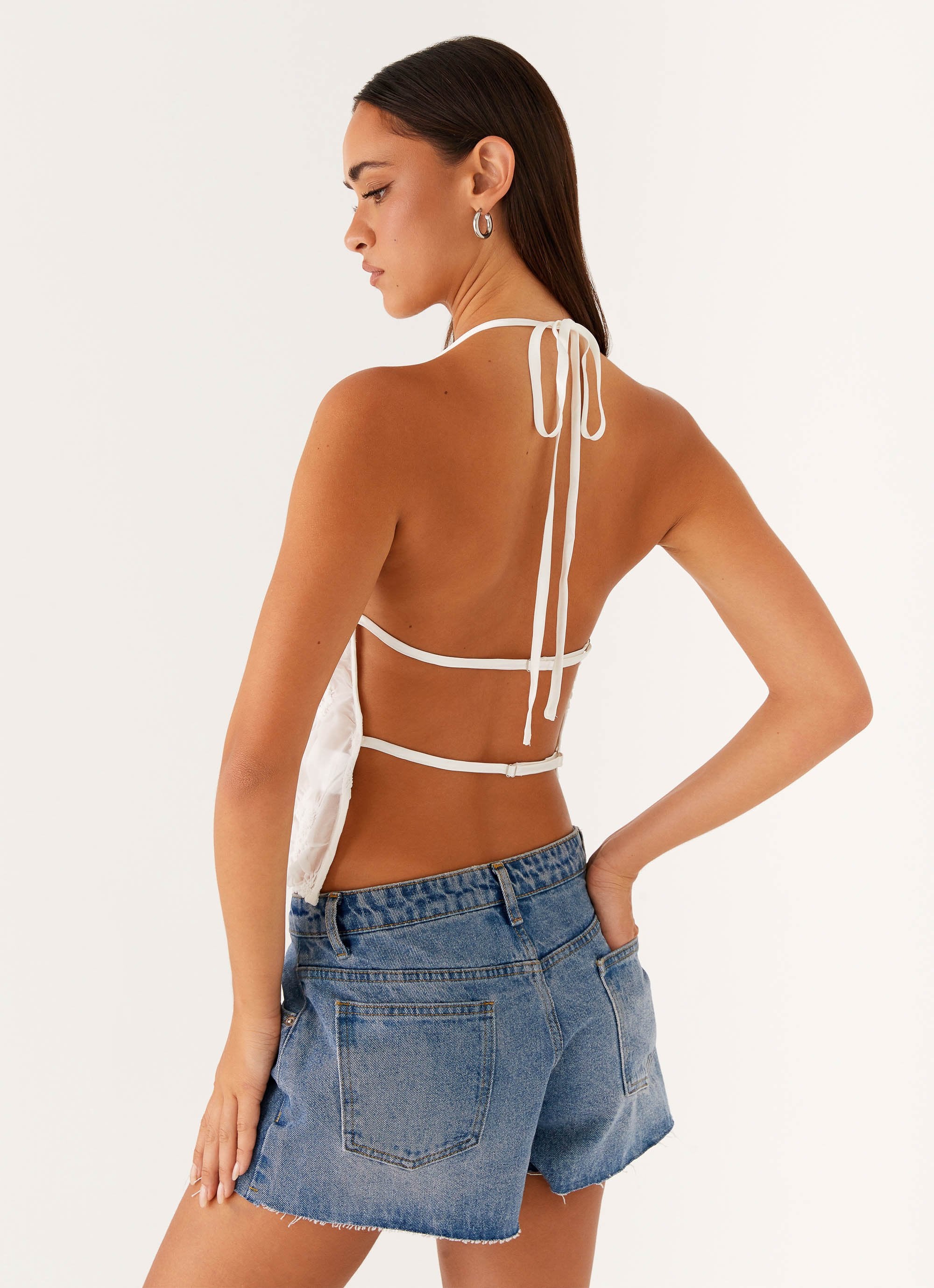 Evia Halter Top - Ivory