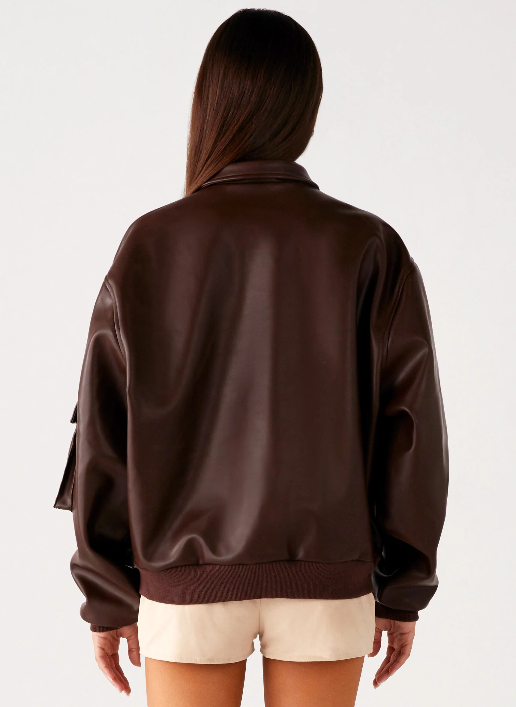 Indara Bomber Jacket - Chocolate