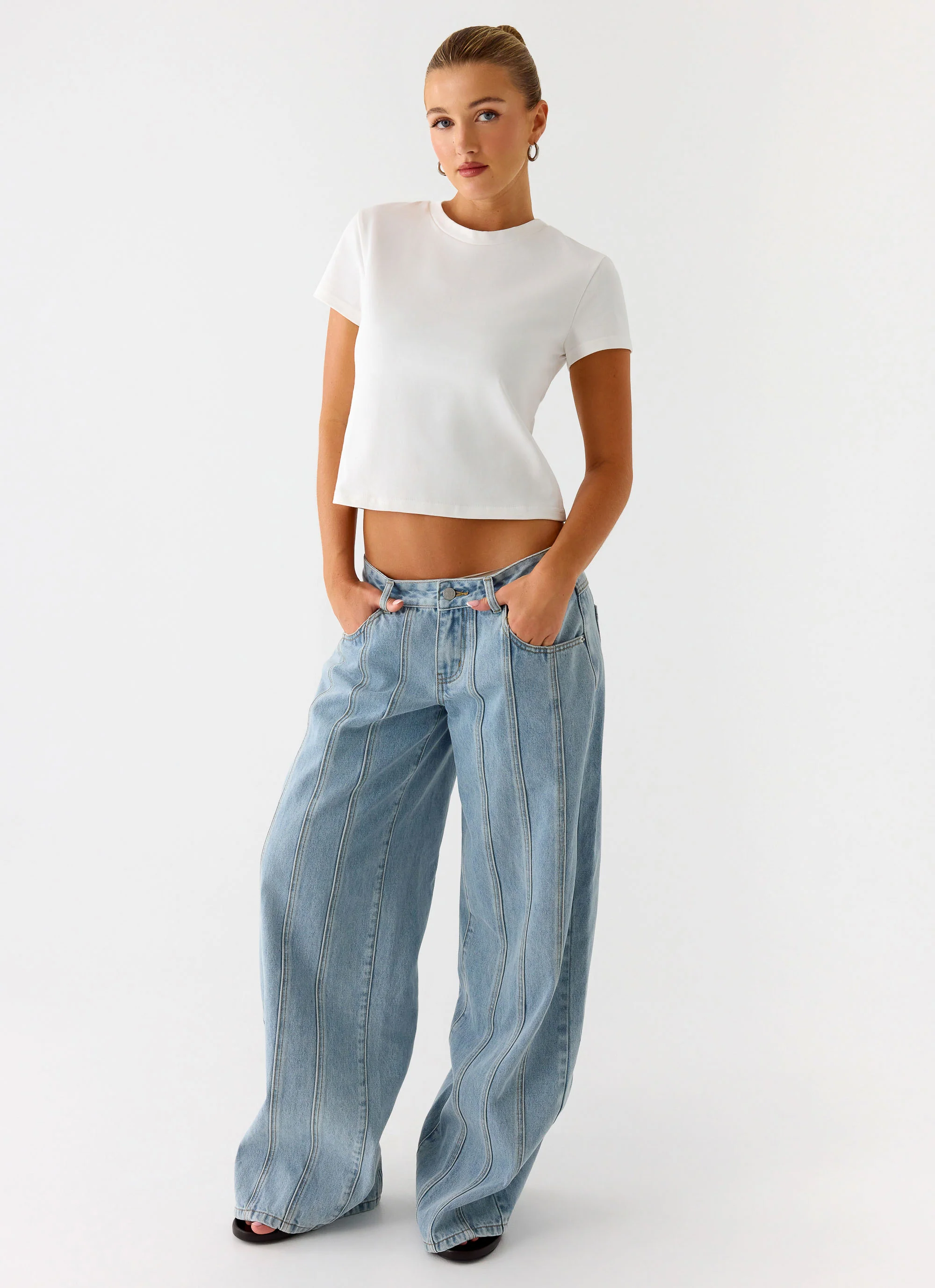 Lamont Baby Tee - White