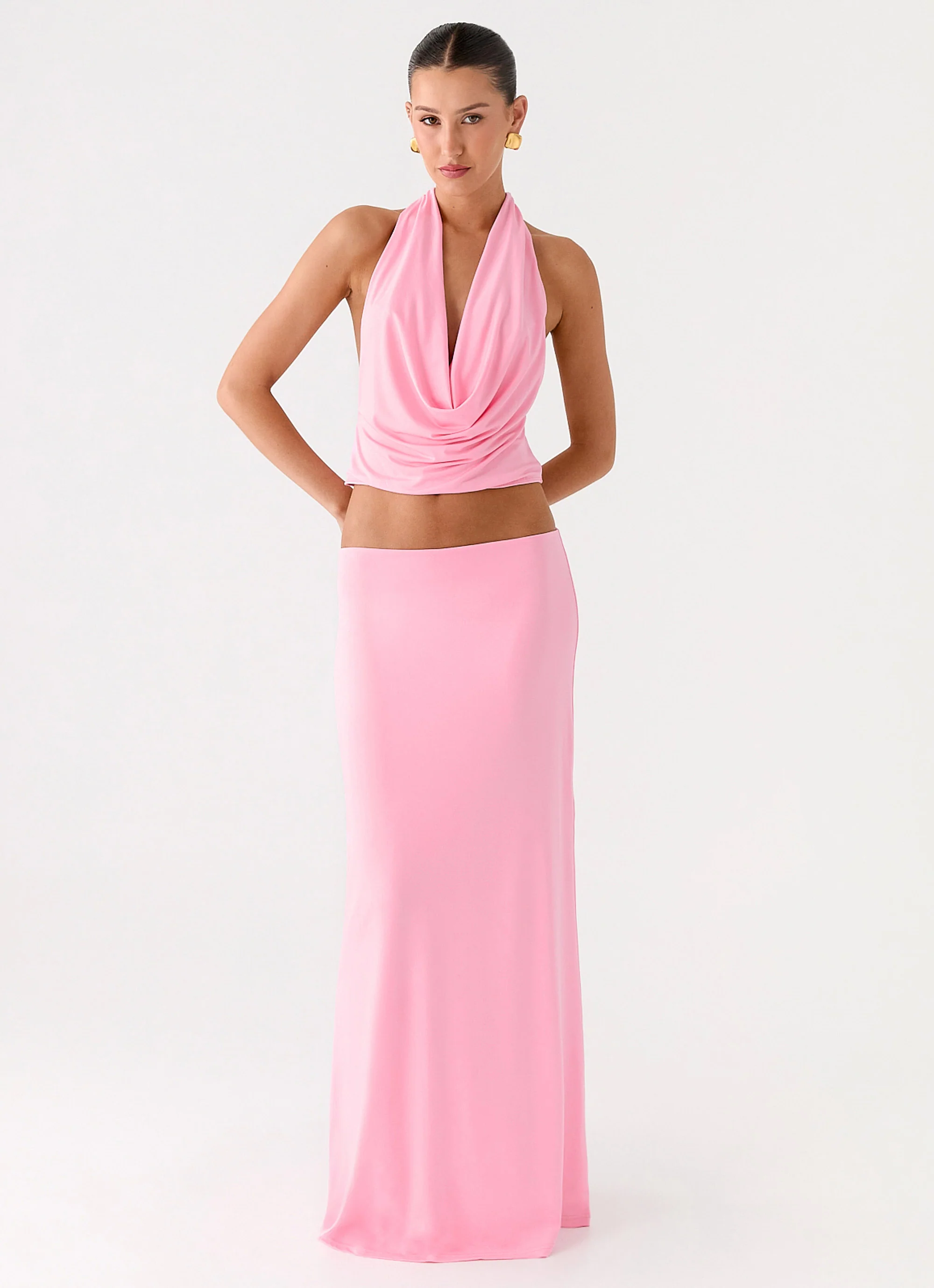 Ashi Maxi Skirt - Pink
