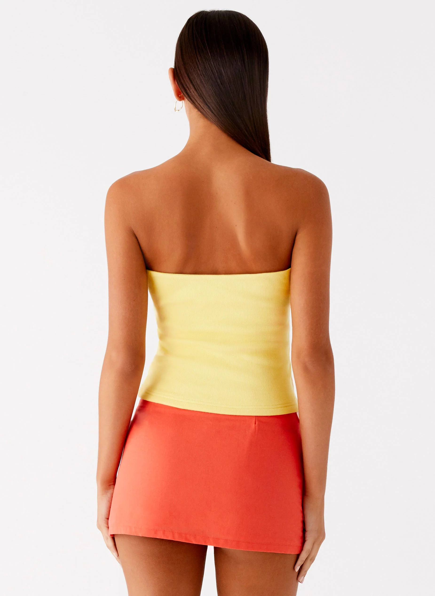 Danta Strapless Top - Yellow