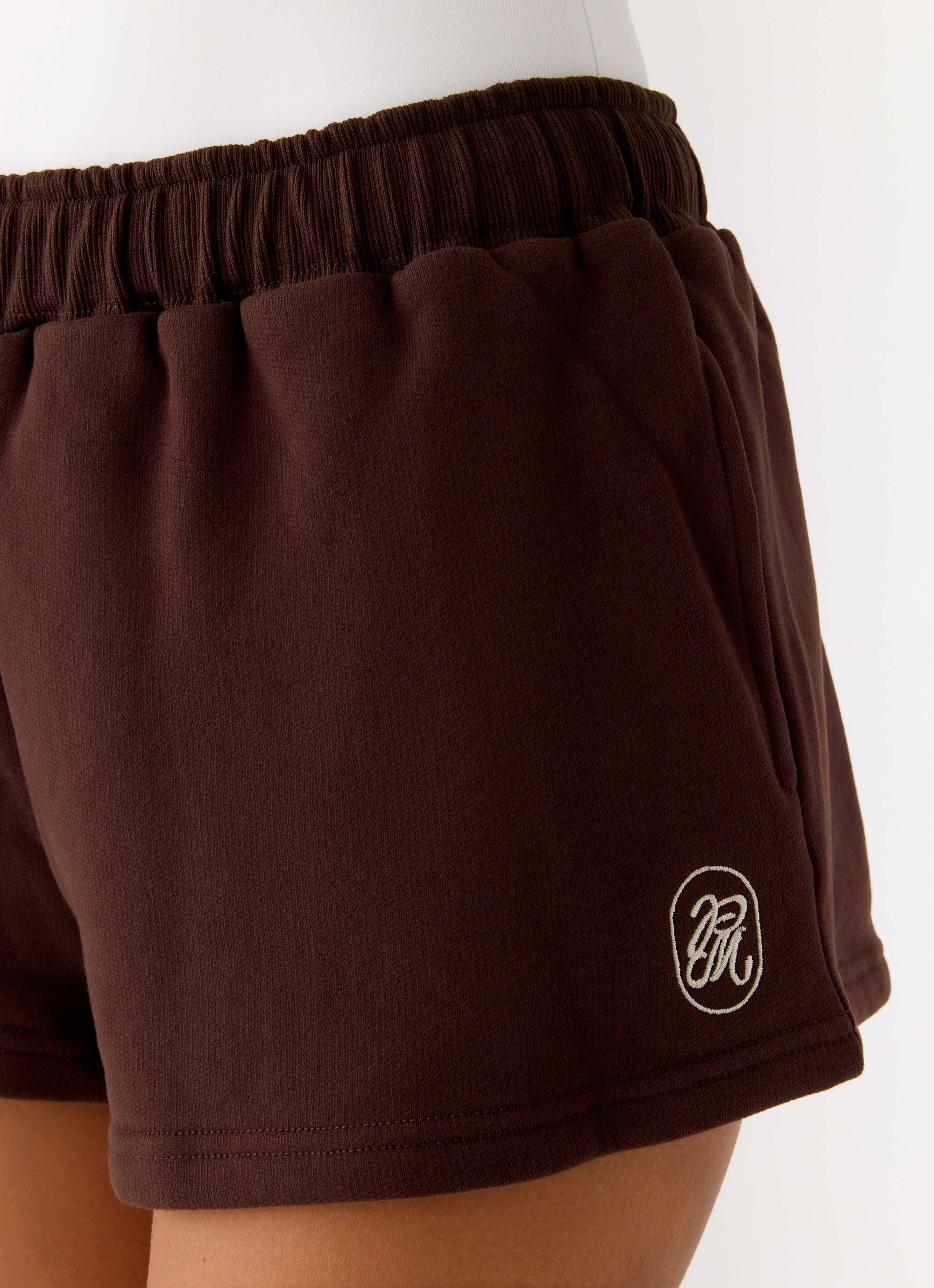 Signature Low Rise Sweatshorts - Chocolate