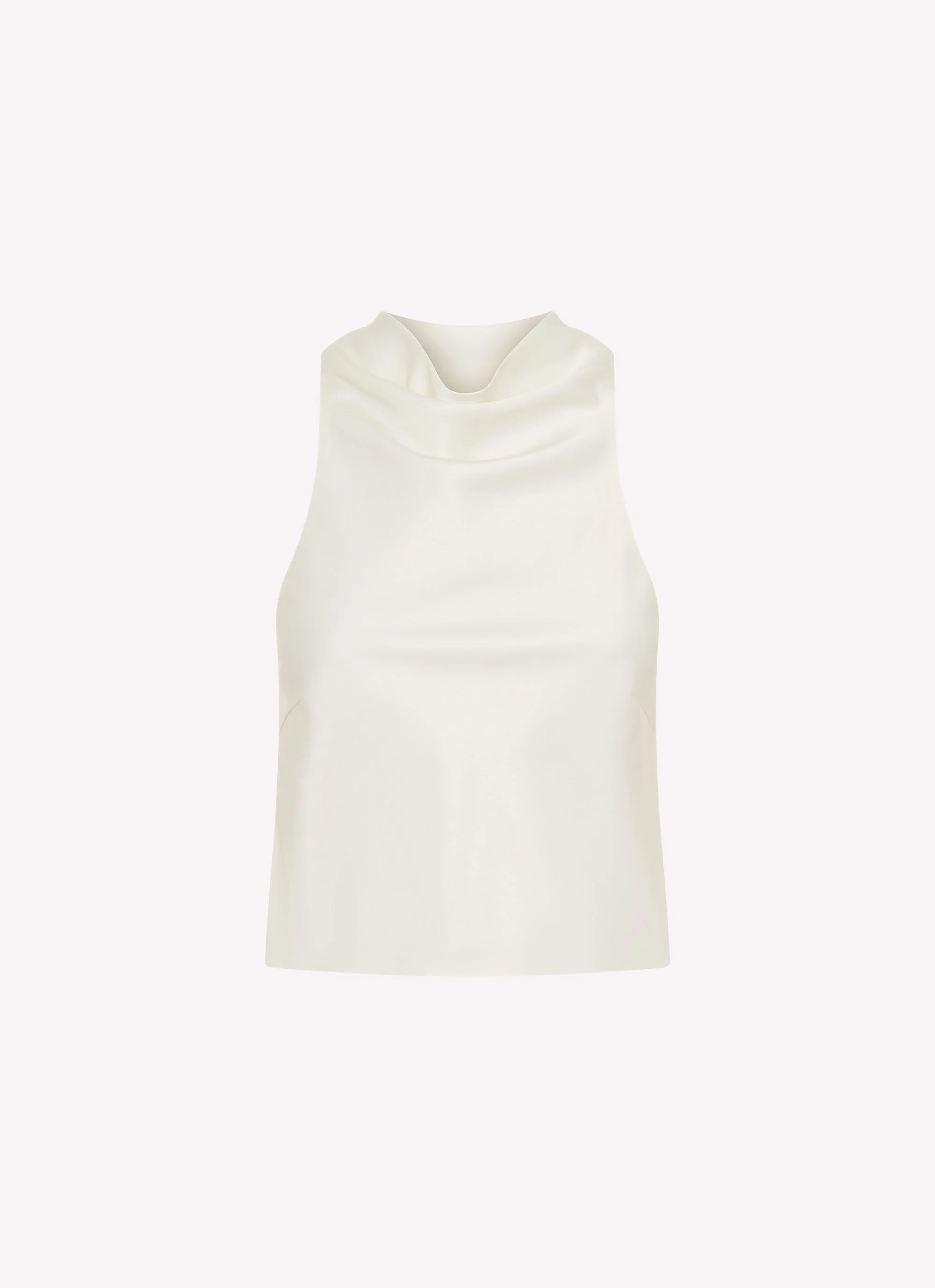 Brookie Satin Top - White