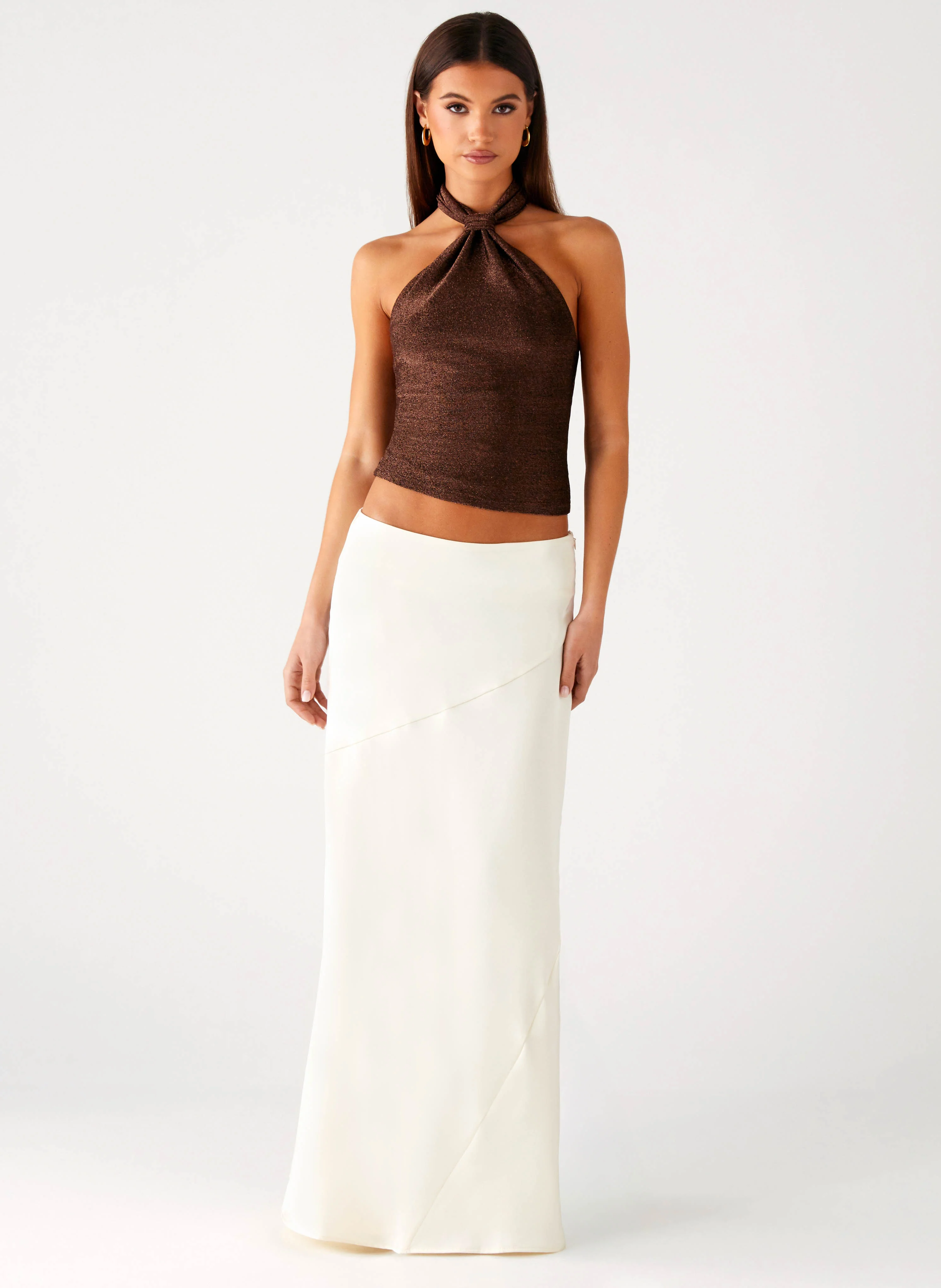 Chandra Maxi Skirt - Ivory