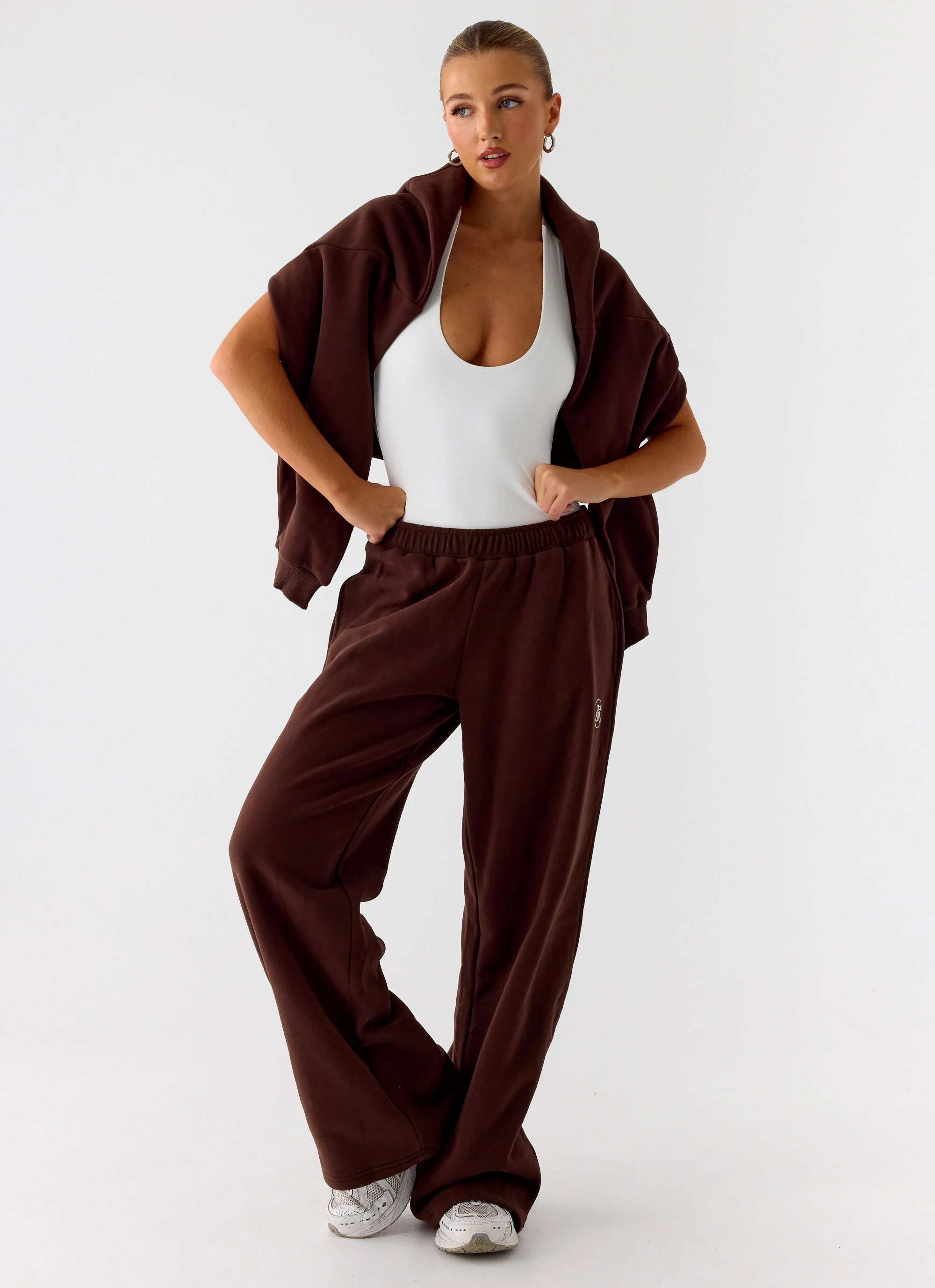 Signature Low Rise Sweatpants - Chocolate