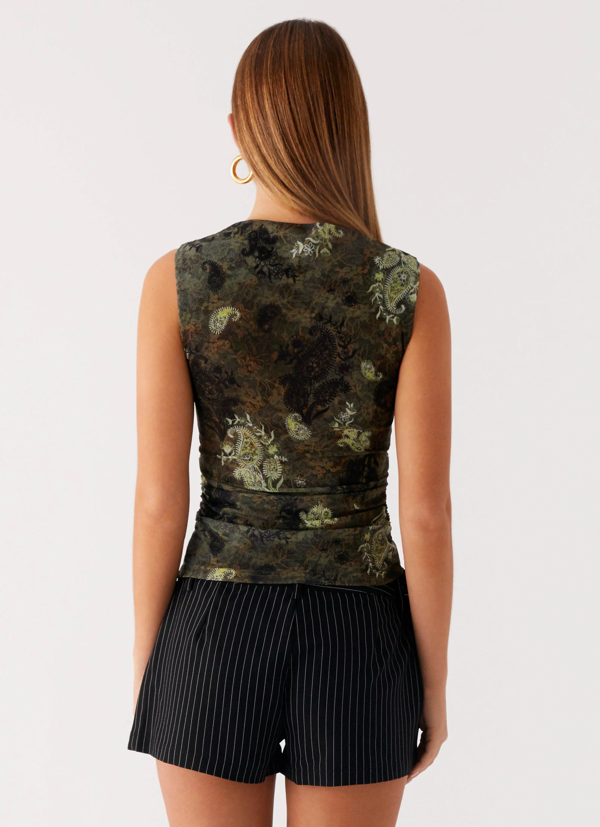 Lux Tank Top - Cyber Floral