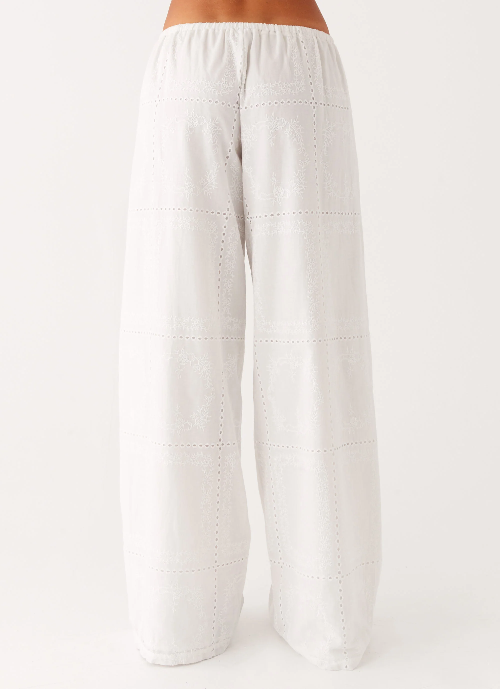 Bille Low Rise Pants - White